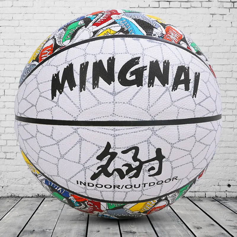 New Colorful Flower Shoes Graffiti Wear-Resistant Outdoor Basketball Limited Edition Street Trend Cool Adult No.6 7 Feel King