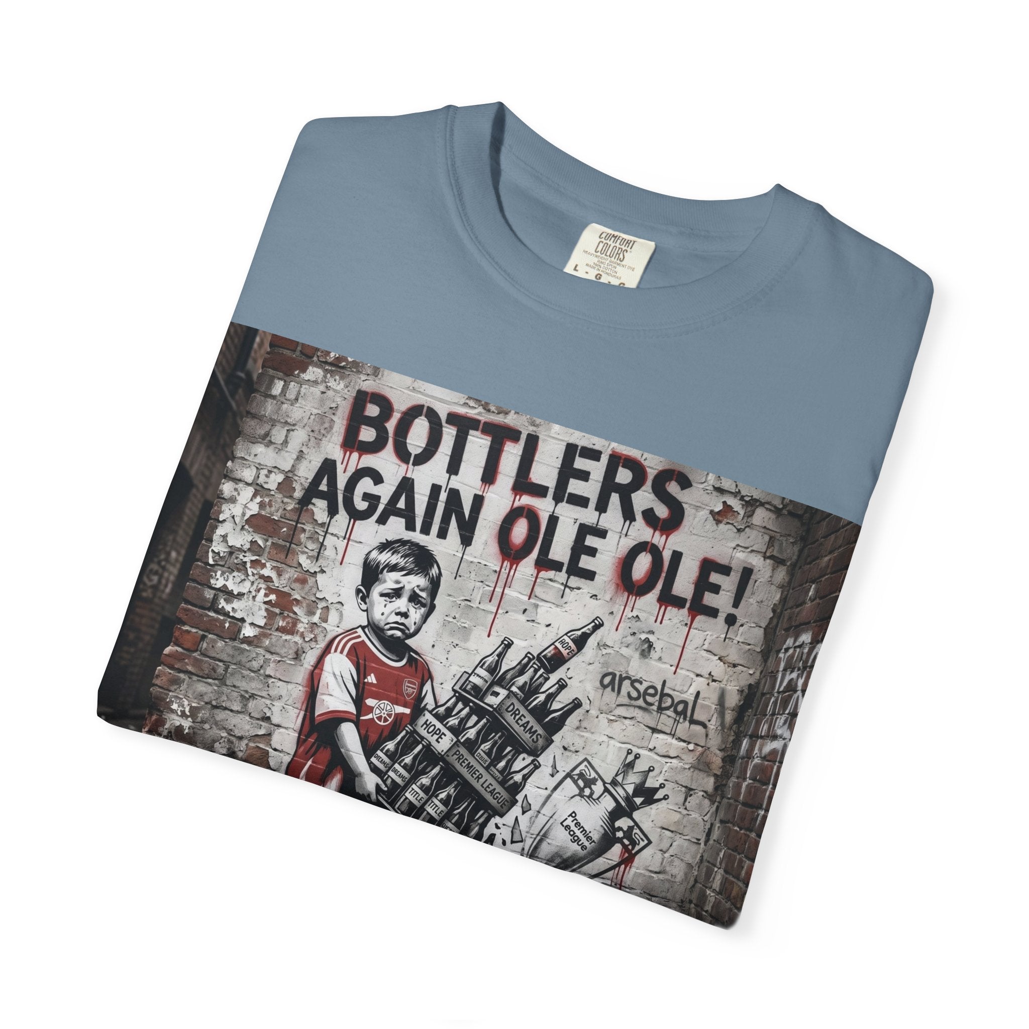 T-Shirt — 'Bottlers Again Ole Ole!' Vintage Street Art Graphic Tee