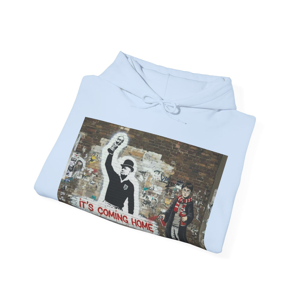 "It's Coming Home" Graphic Hoodie – Street Art Football Sweatshirt