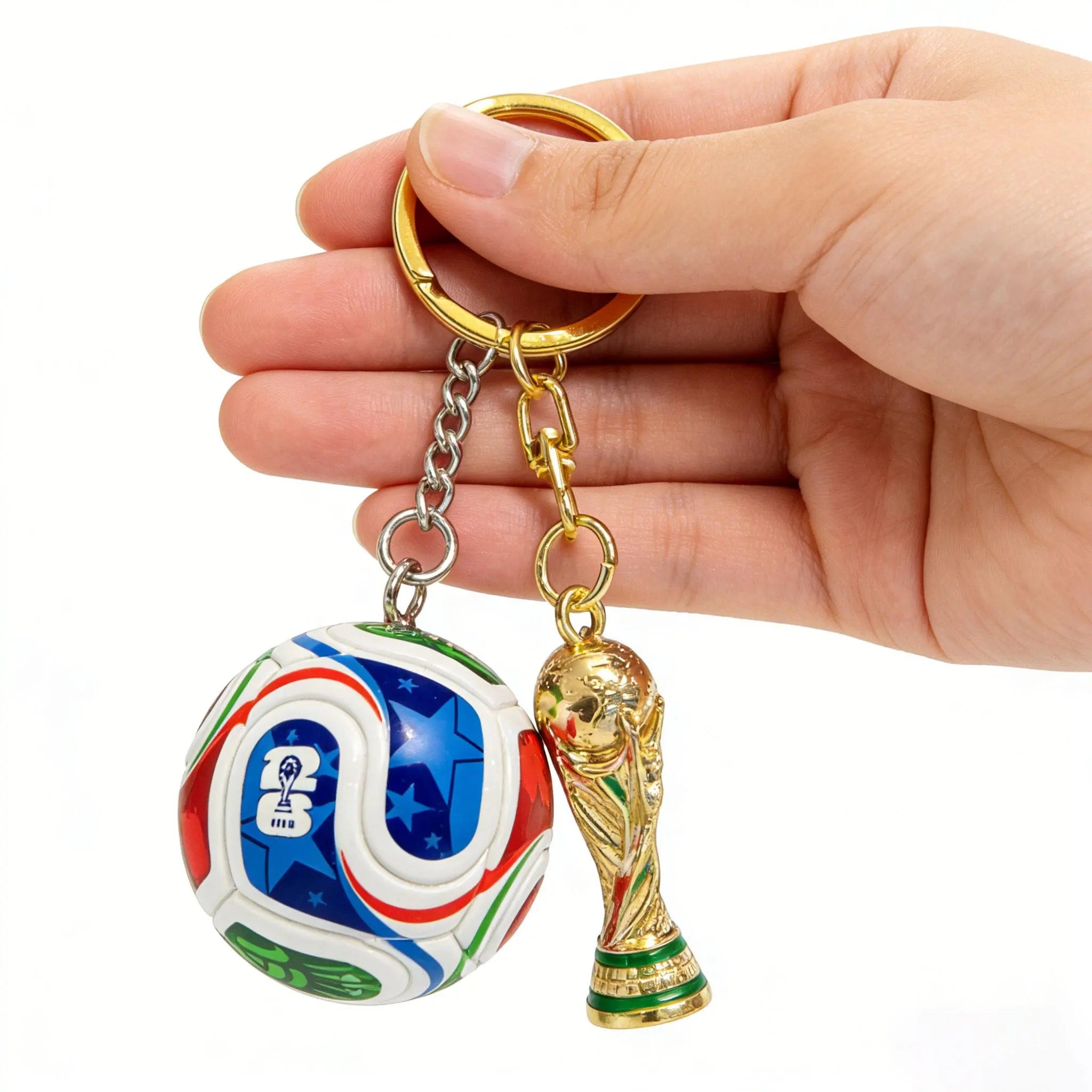 Stylish 2026 World Cup Football Pendant Keychain - the Mighty Cup! This Unique, Collectible Souvenir Is Exquisitely Designed with High - Quality, Durable Material. Eye - Catching and Attractive, It'S a Versatile Gift for Both Men and Women.