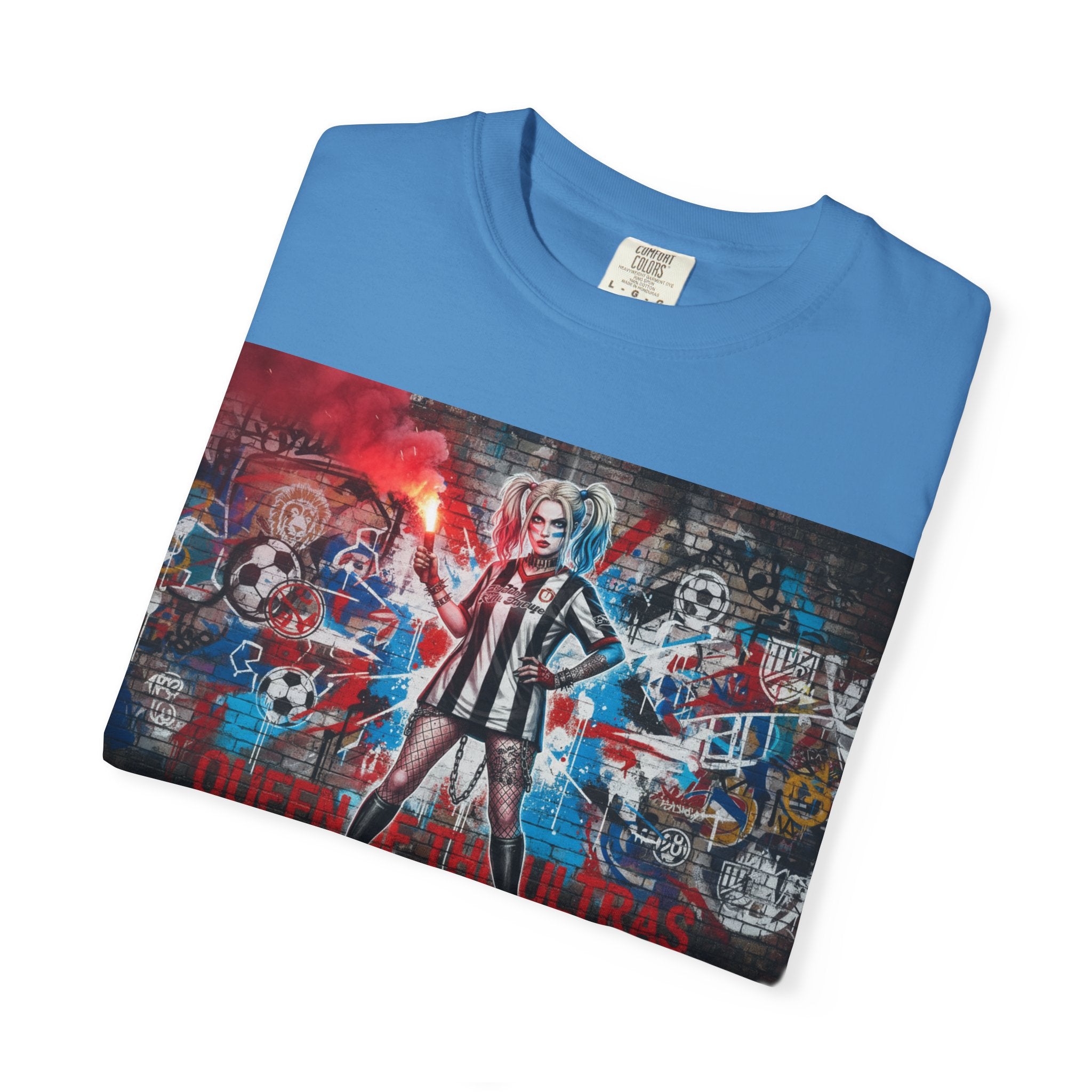 Soccer Ultras Graffiti T-Shirt — 'Queens of the Ultras' Fan Tee