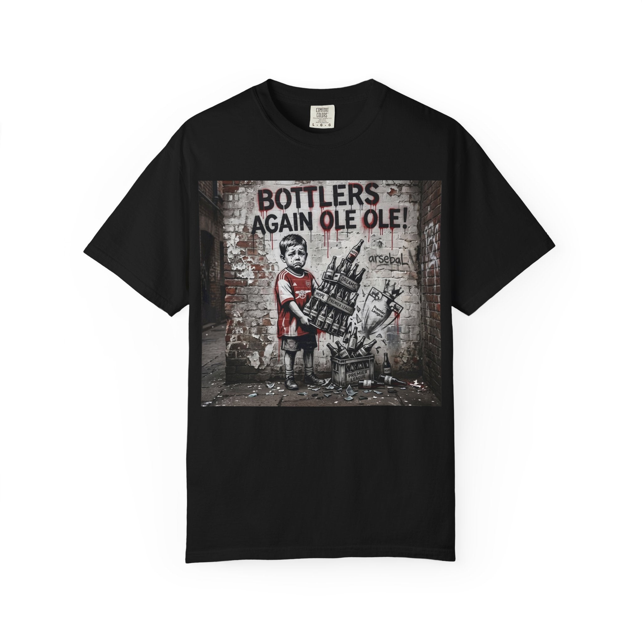 T-Shirt — 'Bottlers Again Ole Ole!' Vintage Street Art Graphic Tee