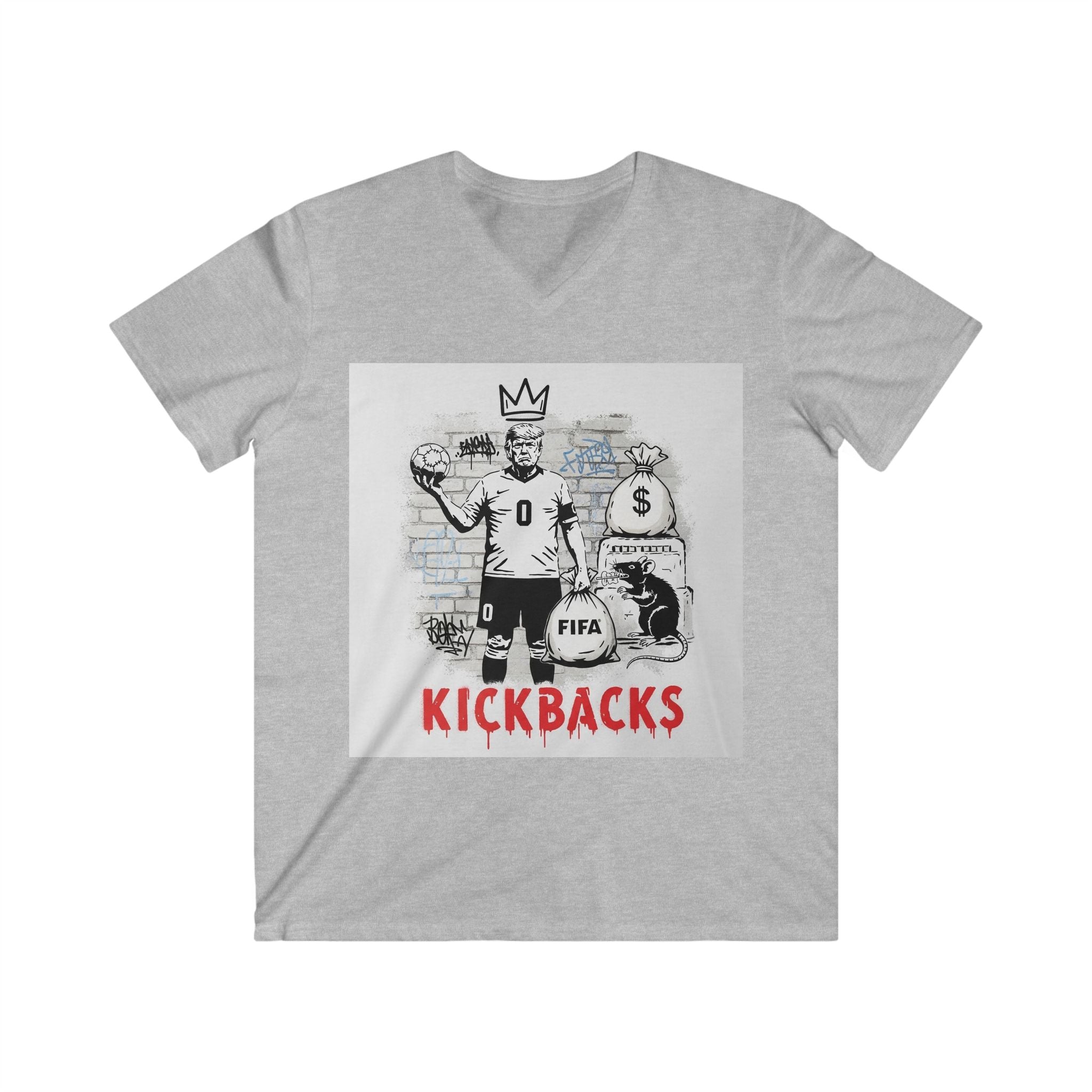 Kickbacks Band Graphic Tee —V-Neck Shirt