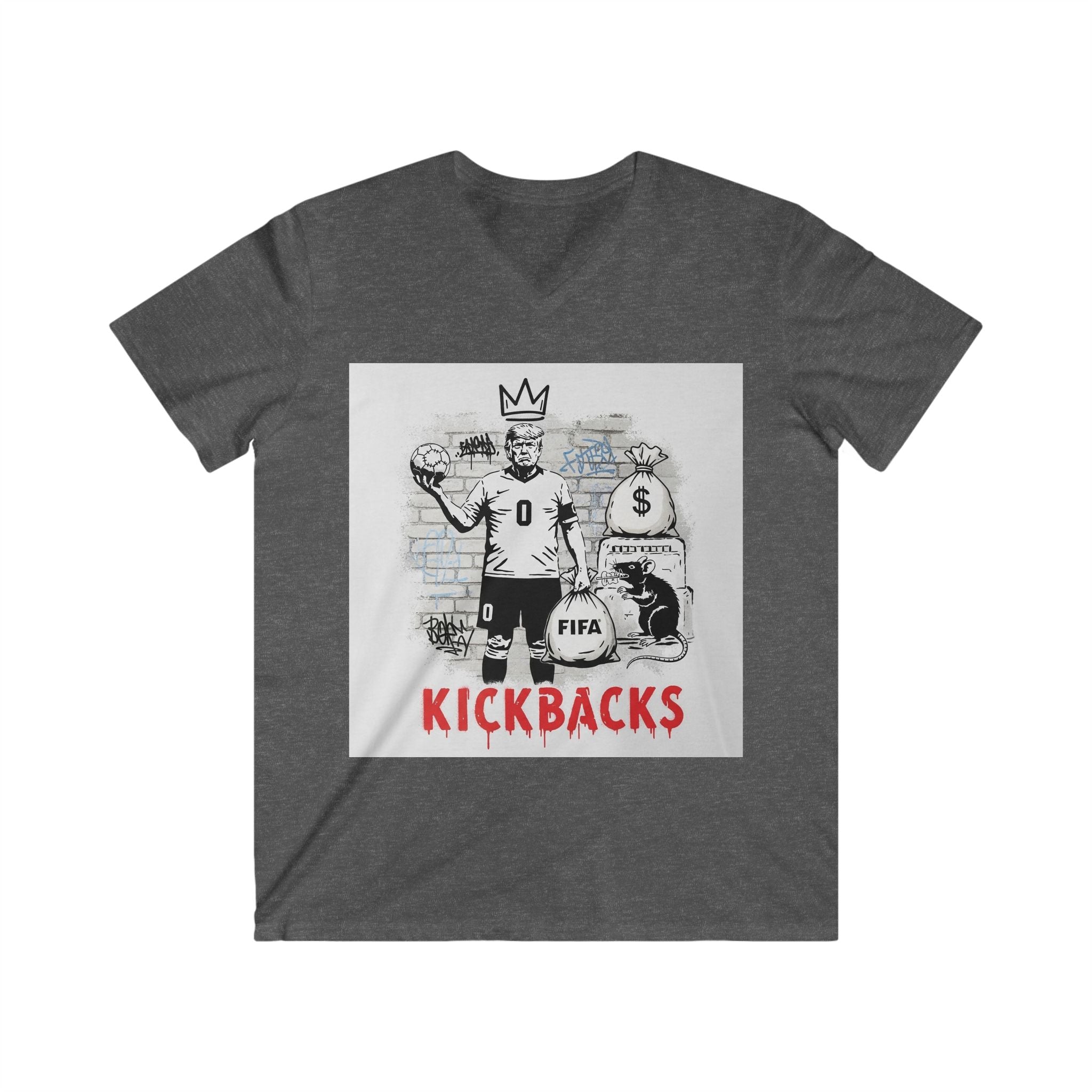 Kickbacks Band Graphic Tee —V-Neck Shirt