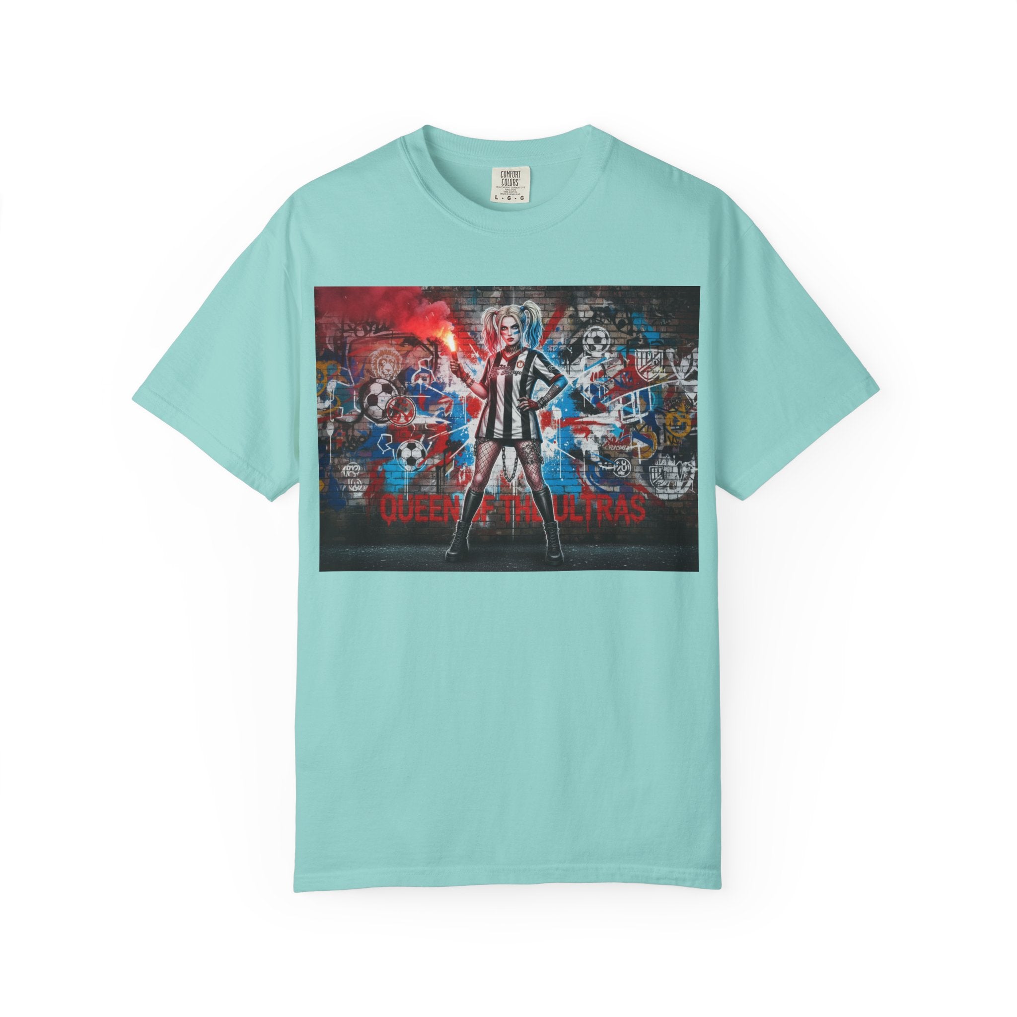 Soccer Ultras Graffiti T-Shirt — 'Queens of the Ultras' Fan Tee
