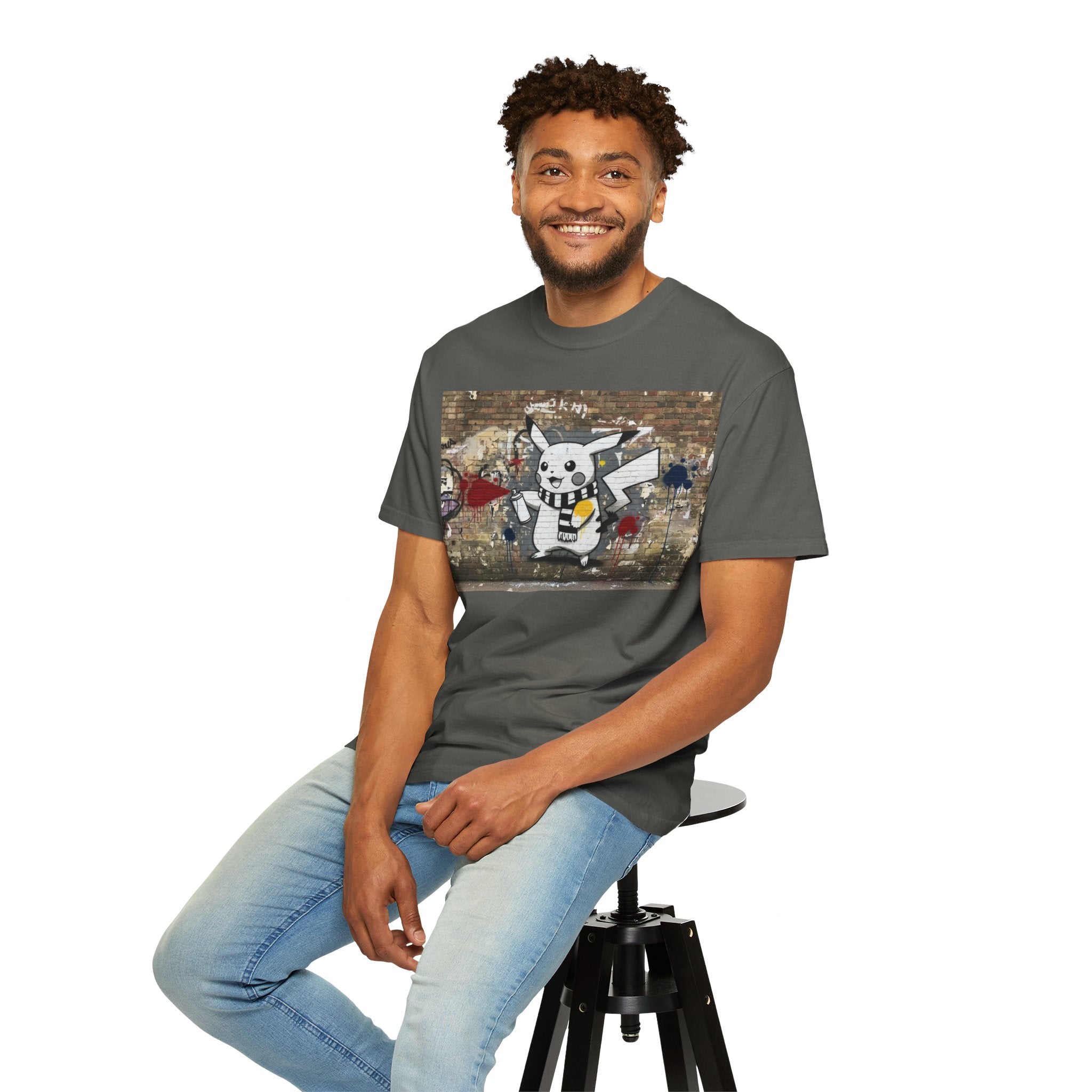 Graffiti Pika T‑Shirt — Urban Street Art Tee