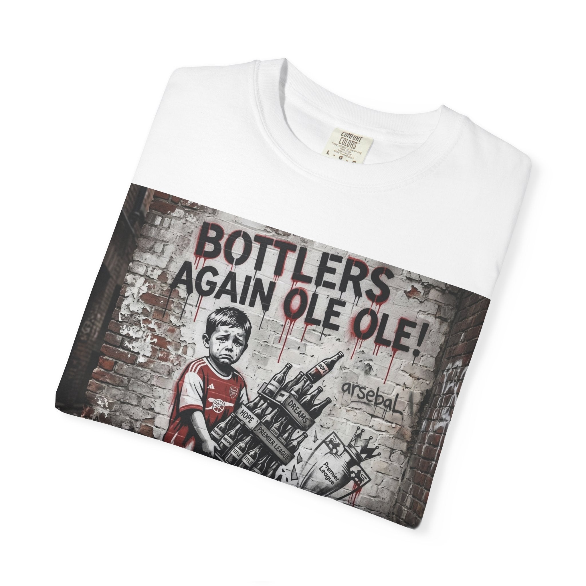 T-Shirt — 'Bottlers Again Ole Ole!' Vintage Street Art Graphic Tee