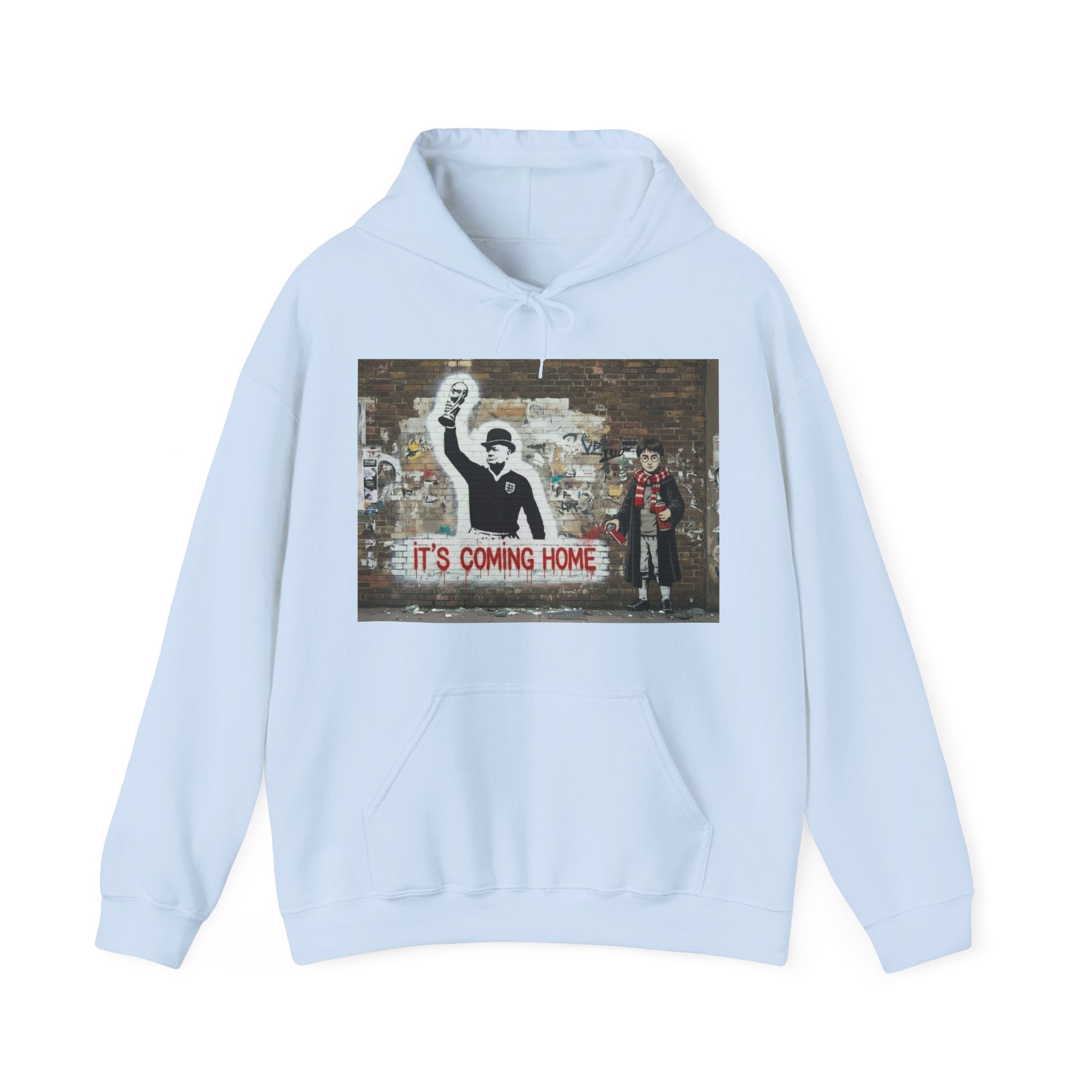 "It's Coming Home" Graphic Hoodie – Street Art Football Sweatshirt