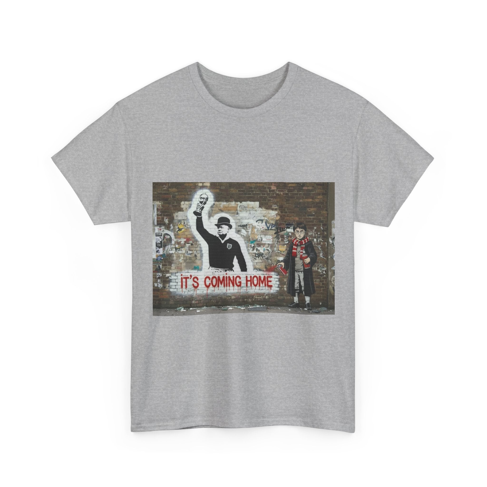 'It's Coming Home' Street Art Football Fan Tee