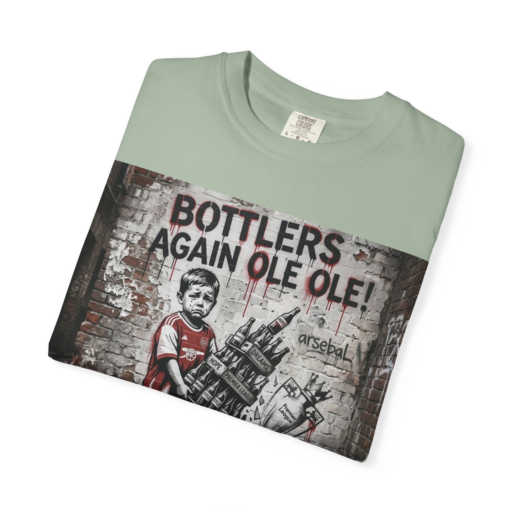 T-Shirt — 'Bottlers Again Ole Ole!' Vintage Street Art Graphic Tee