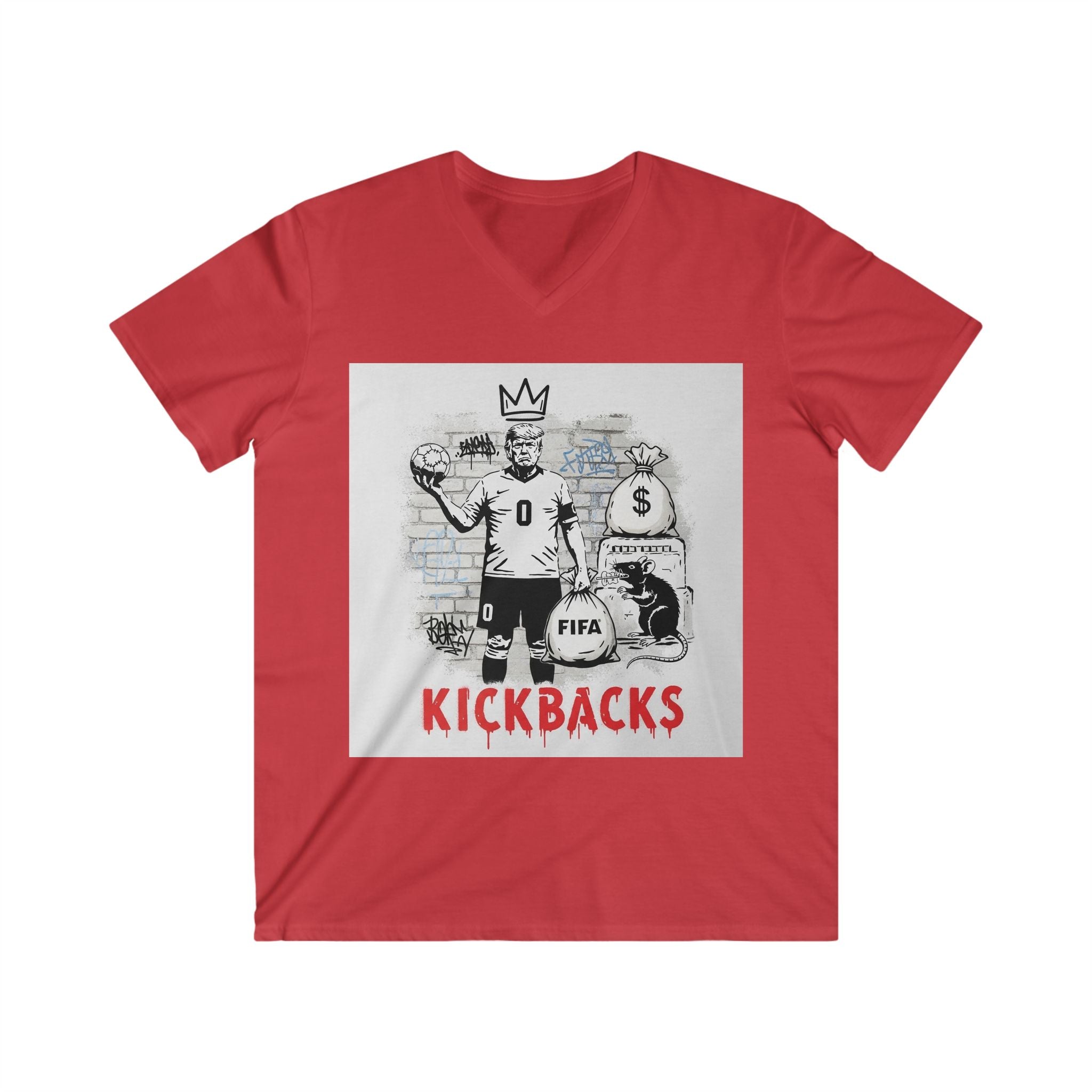 Kickbacks Band Graphic Tee —V-Neck Shirt