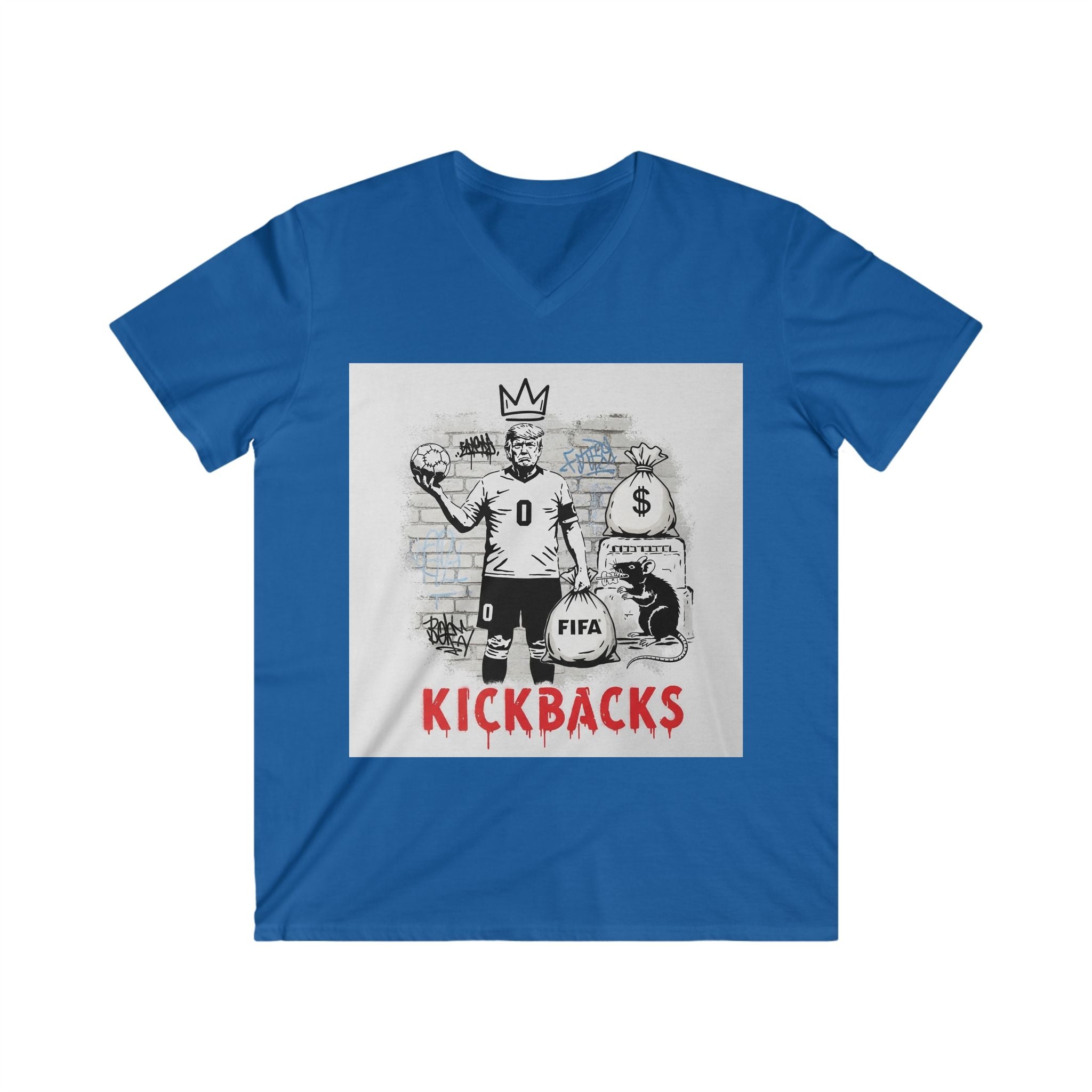 Kickbacks Band Graphic Tee —V-Neck Shirt