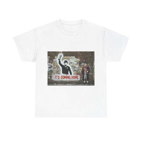 'It's Coming Home' Street Art Football Fan Tee