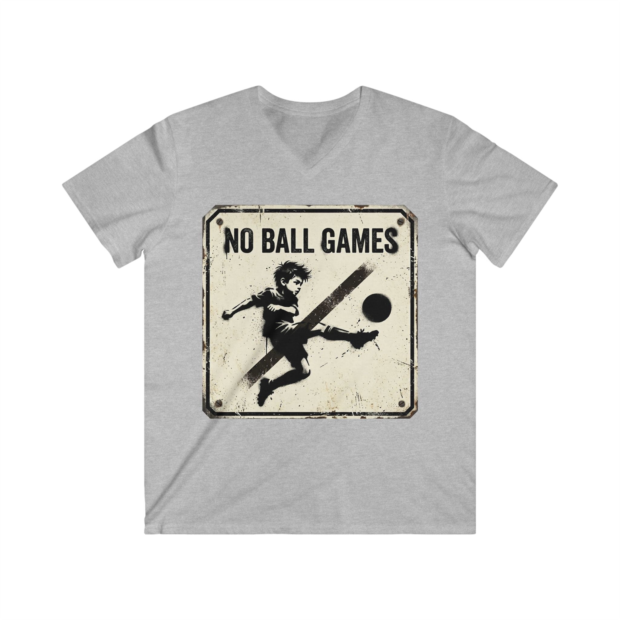 T-Shirt — Vintage "No Ball Games" Graphic Tee