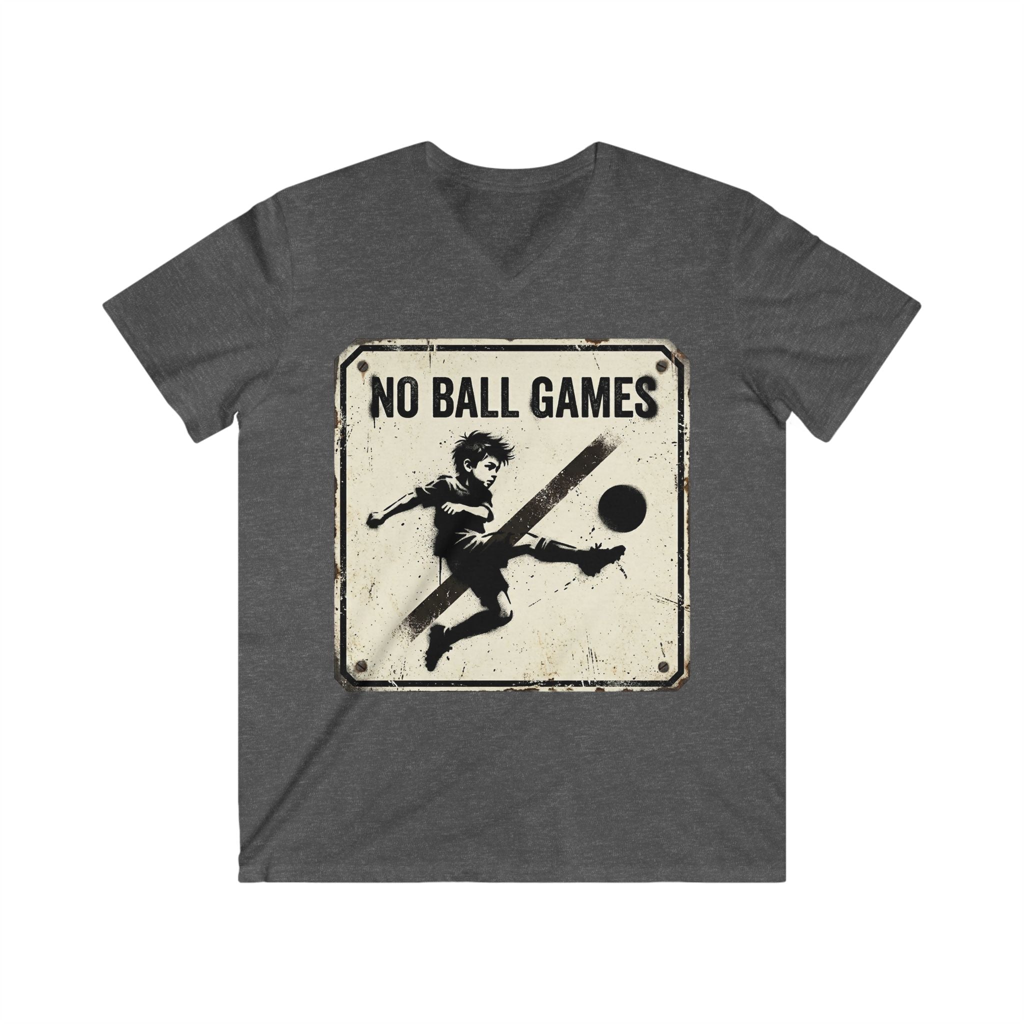 T-Shirt — Vintage "No Ball Games" Graphic Tee