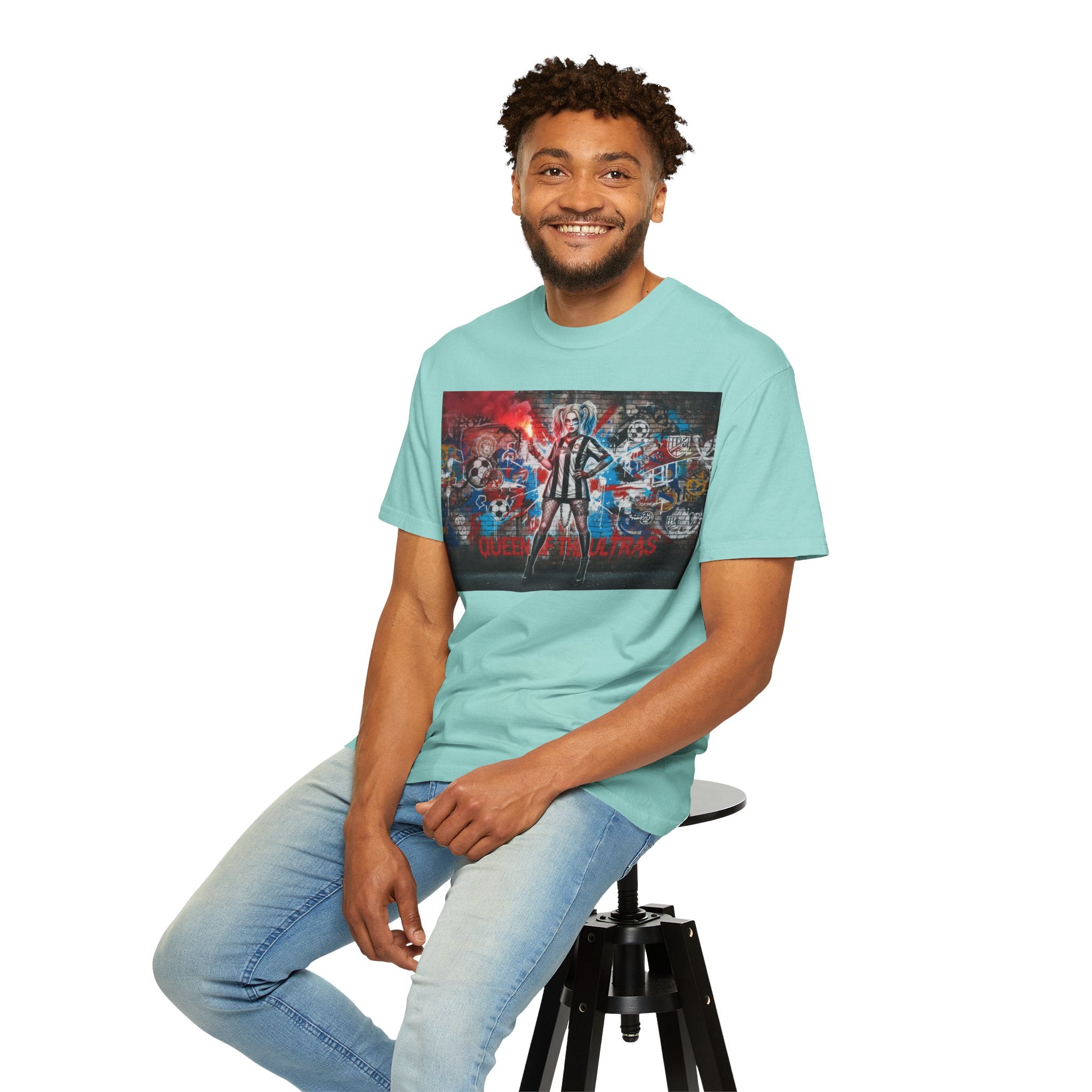 Soccer Ultras Graffiti T-Shirt — 'Queens of the Ultras' Fan Tee