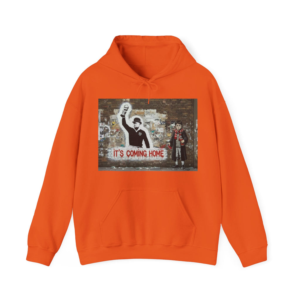 "It's Coming Home" Graphic Hoodie – Street Art Football Sweatshirt