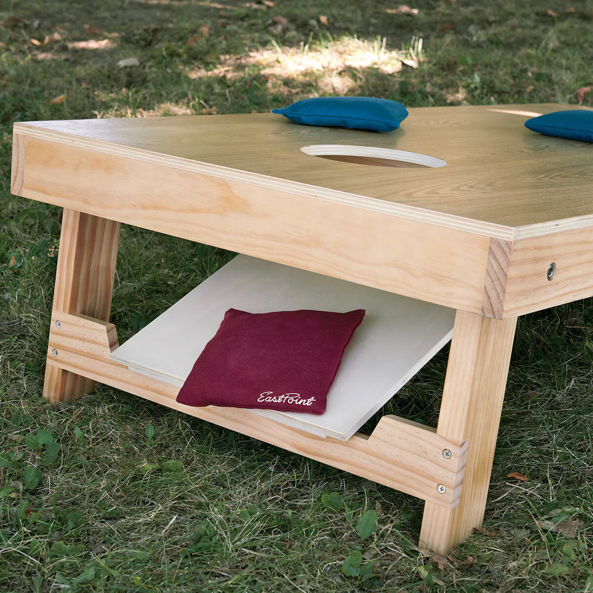 Eastpoint Wooden Heritage Cornhole Set with 8 Bean Bags