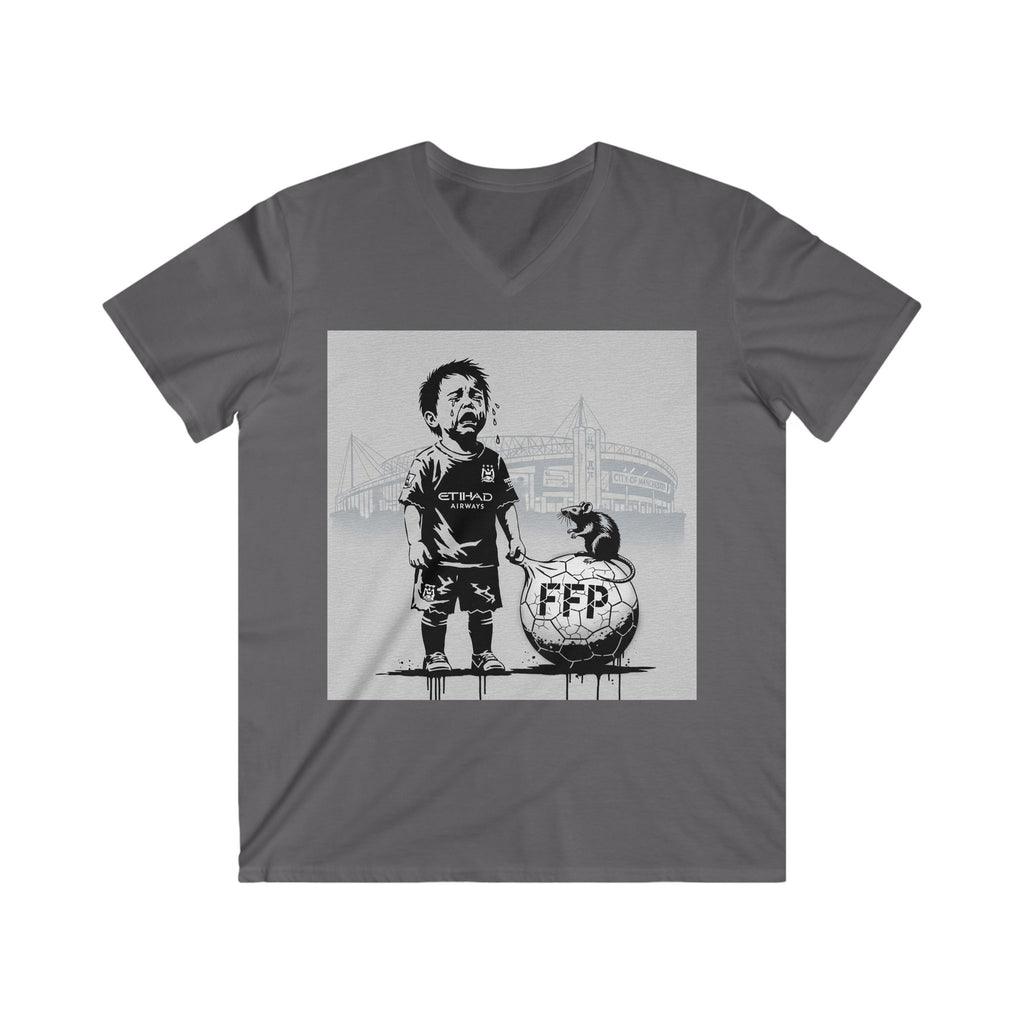 Soccer Kid Graphic Tee – 'FFP' Ball Design V‑Neck