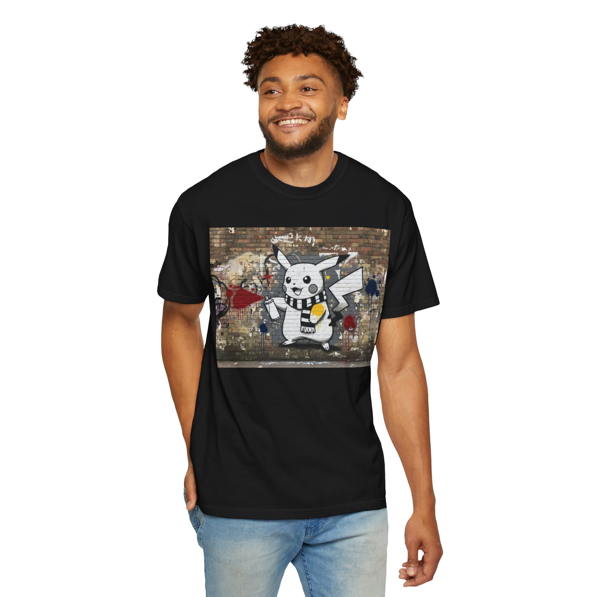 Graffiti Pika T‑Shirt — Urban Street Art Tee