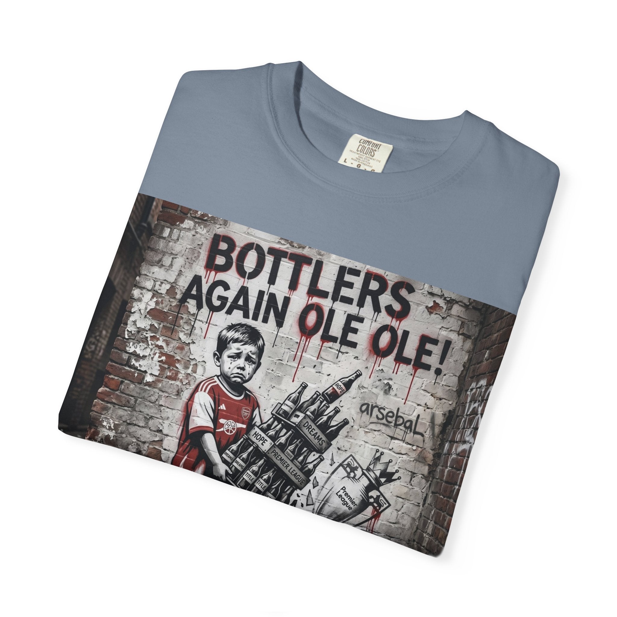 T-Shirt — 'Bottlers Again Ole Ole!' Vintage Street Art Graphic Tee