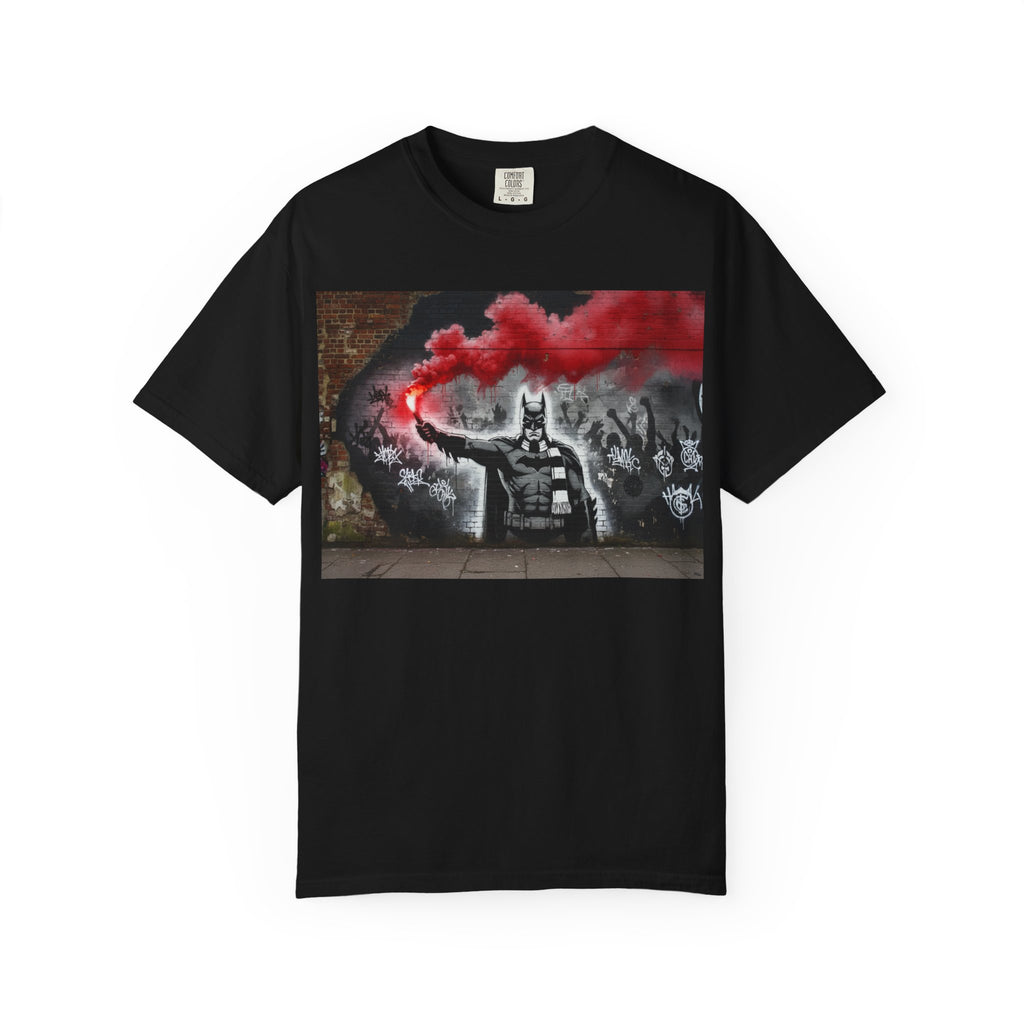 Batman Graffiti T-Shirt – Red Smoke Street Art Tee