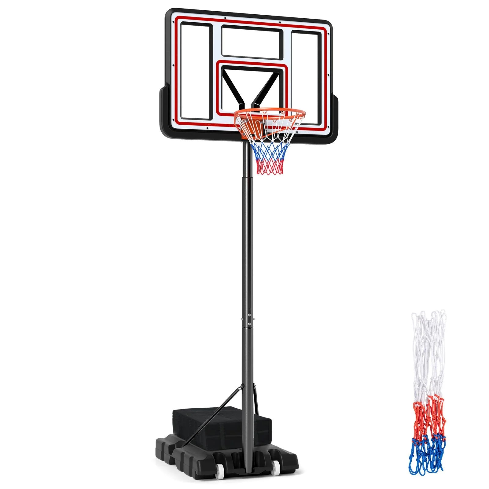 225-305Cm Portable Basketball Hoop Adjustable Basketball Goal System