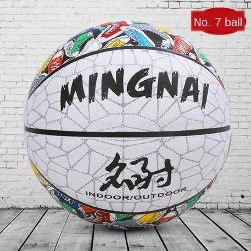 New Colorful Flower Shoes Graffiti Wear-Resistant Outdoor Basketball Limited Edition Street Trend Cool Adult No.6 7 Feel King