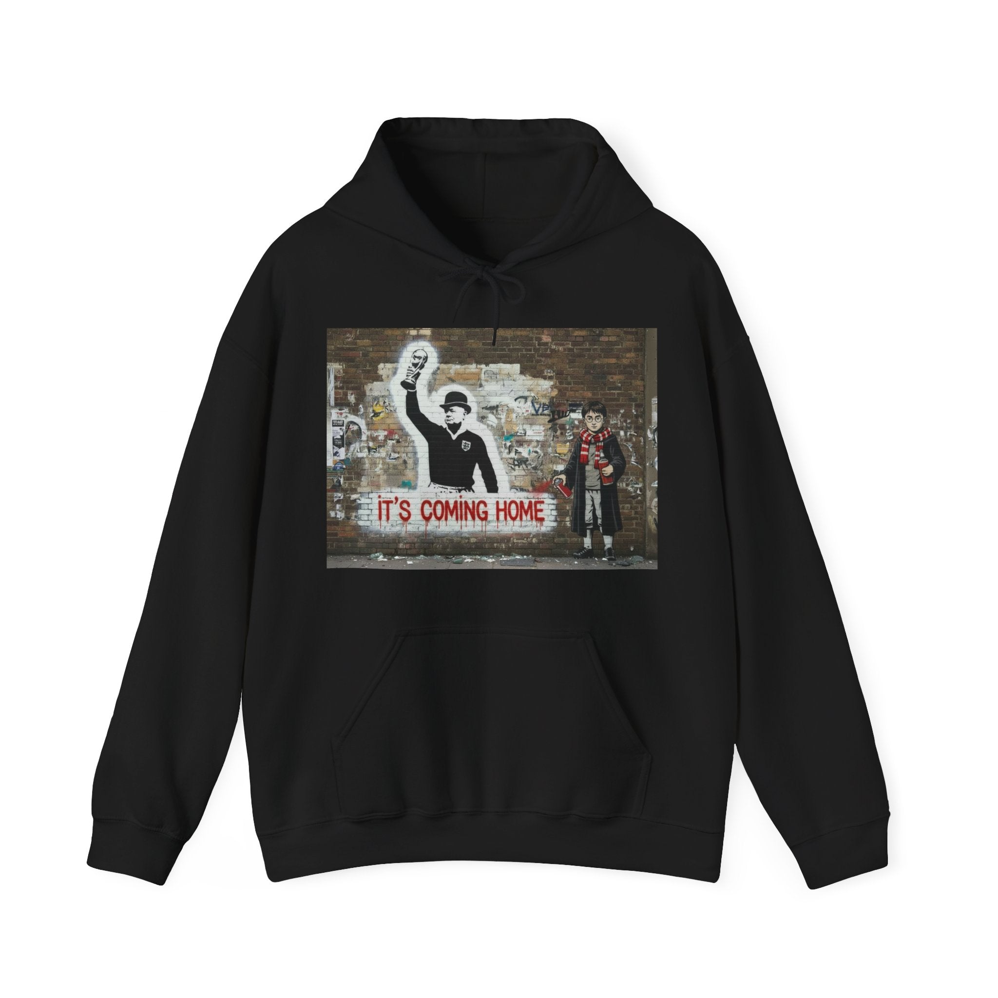 "It's Coming Home" Graphic Hoodie – Street Art Football Sweatshirt