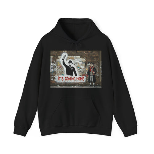 "It's Coming Home" Graphic Hoodie – Street Art Football Sweatshirt