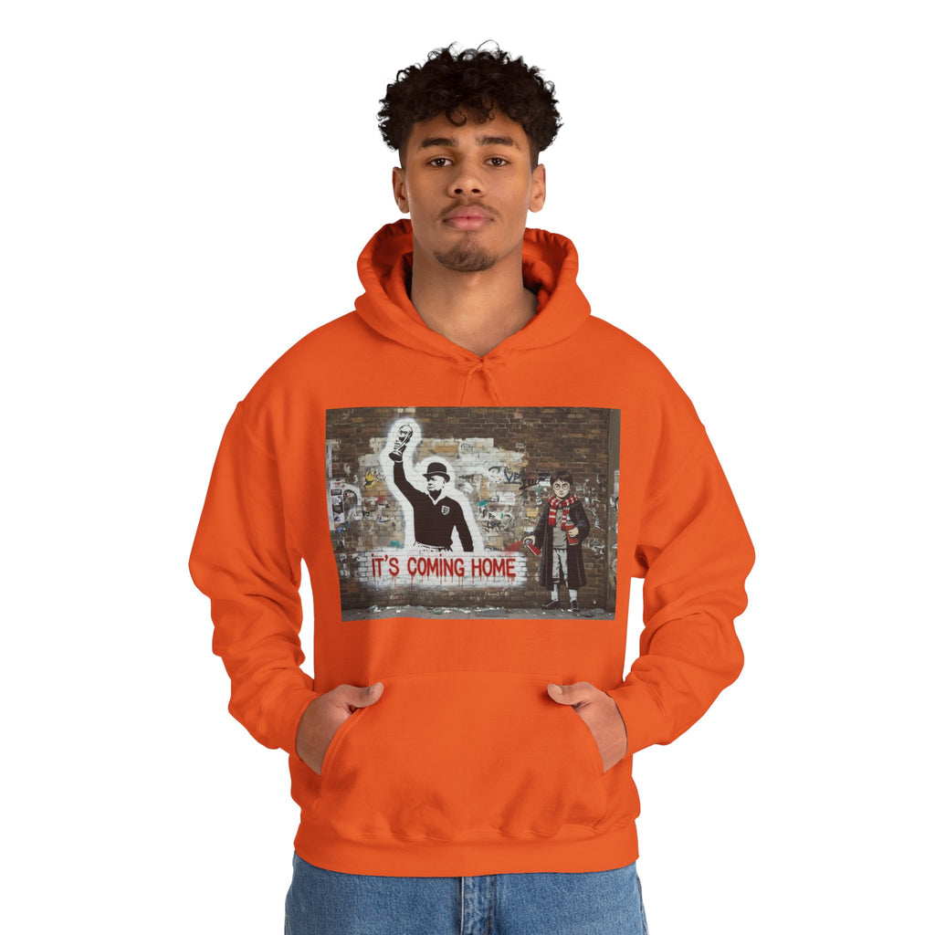 "It's Coming Home" Graphic Hoodie – Street Art Football Sweatshirt