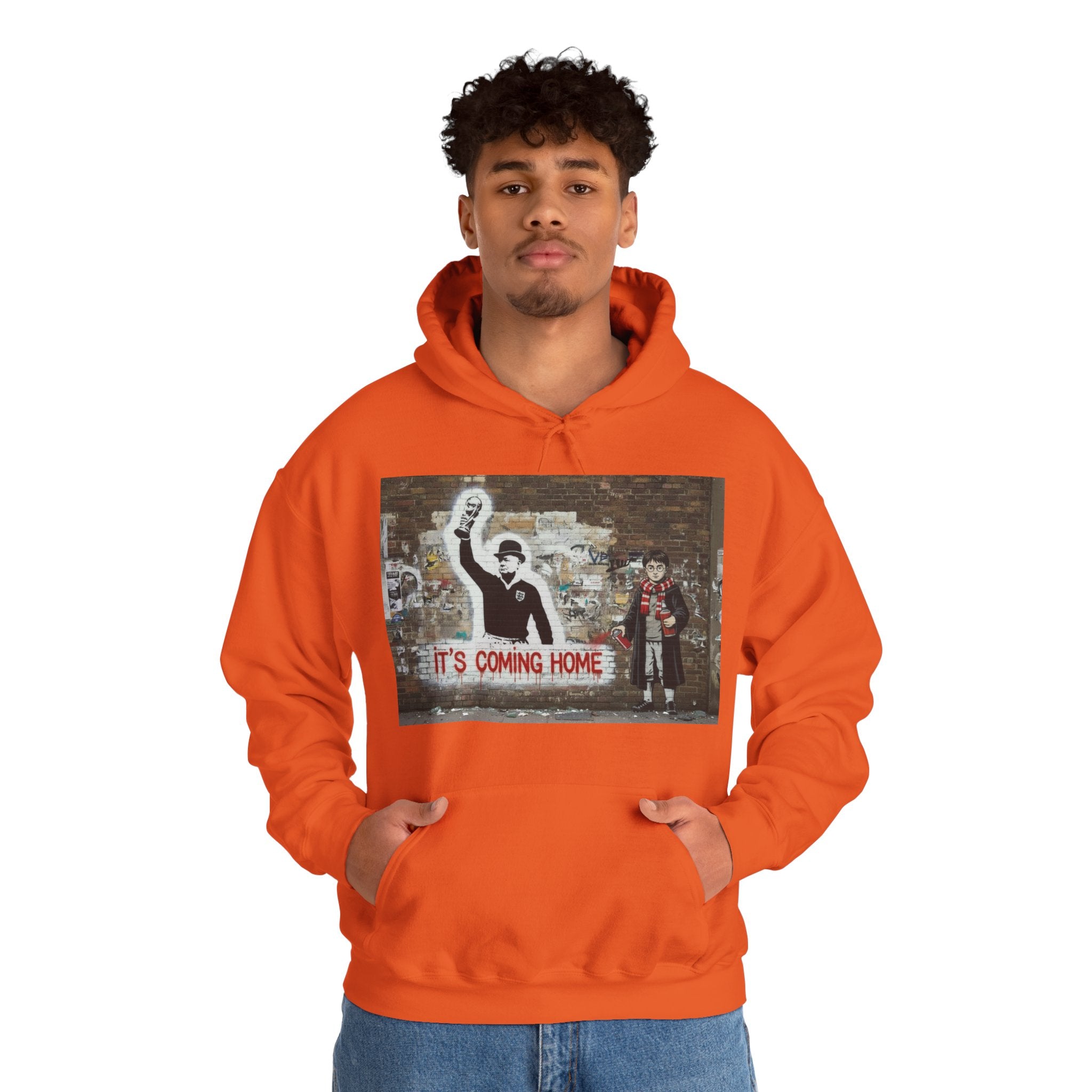 "It's Coming Home" Graphic Hoodie – Street Art Football Sweatshirt