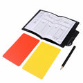 Referee Cards Red/Yellow Football Sport Wallet Notebook Pencil Soccer Refs Set.