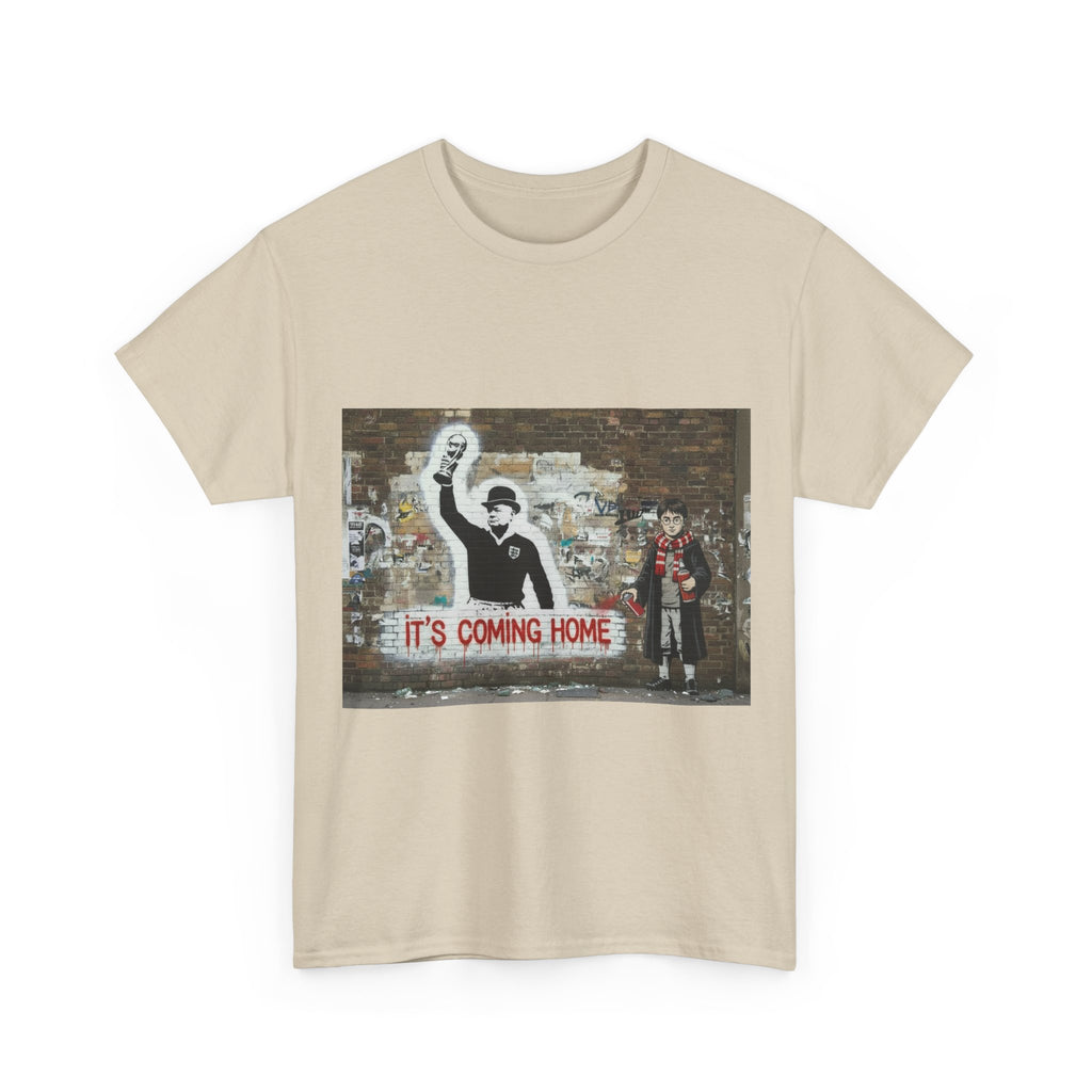 'It's Coming Home' Street Art Football Fan Tee
