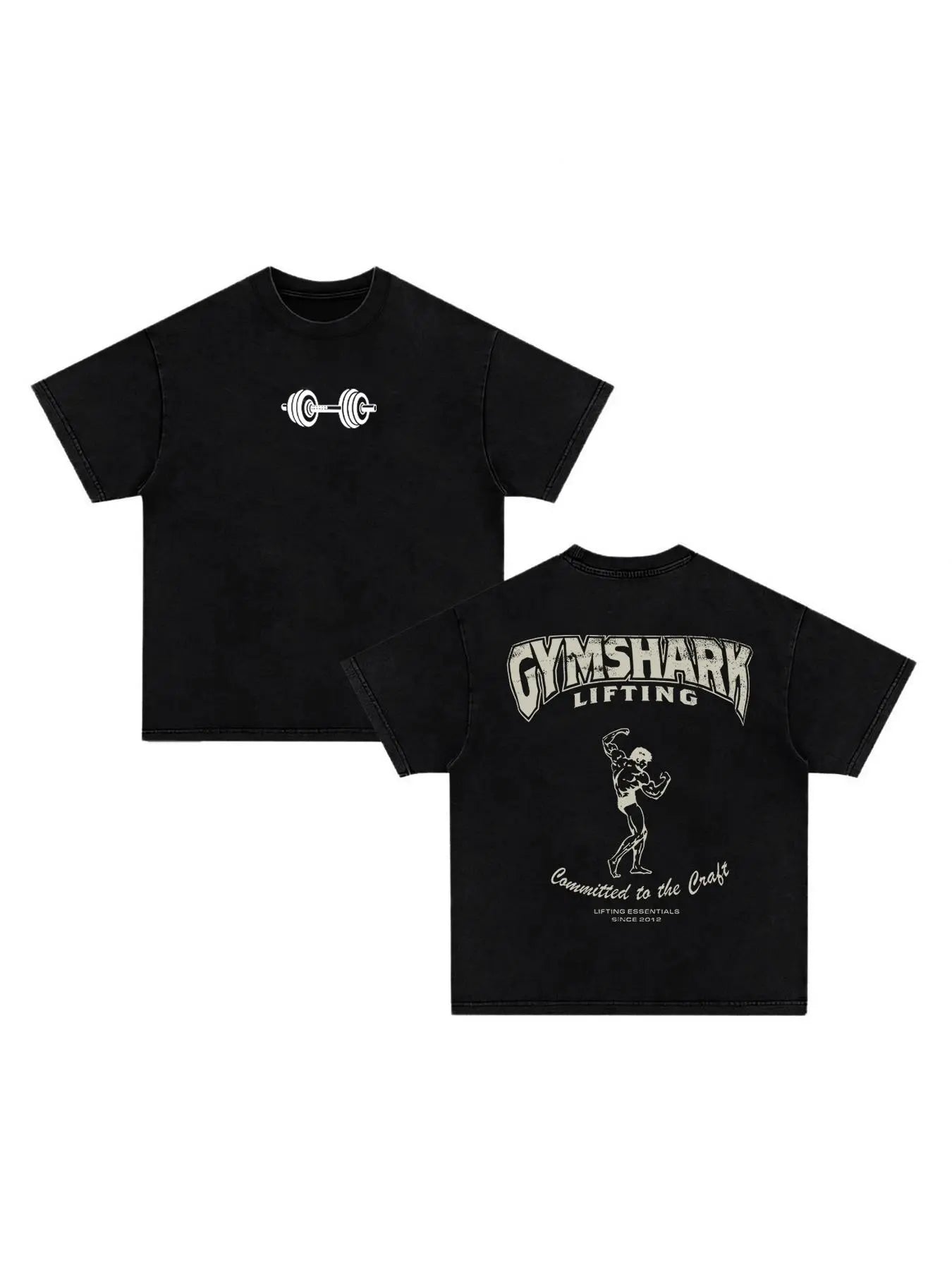 Men'S Fitted Heavyweight Gym Workout Tee, Vintage Hip Hop Style Top for Summer, Perfect for Fitness Enthusiasts