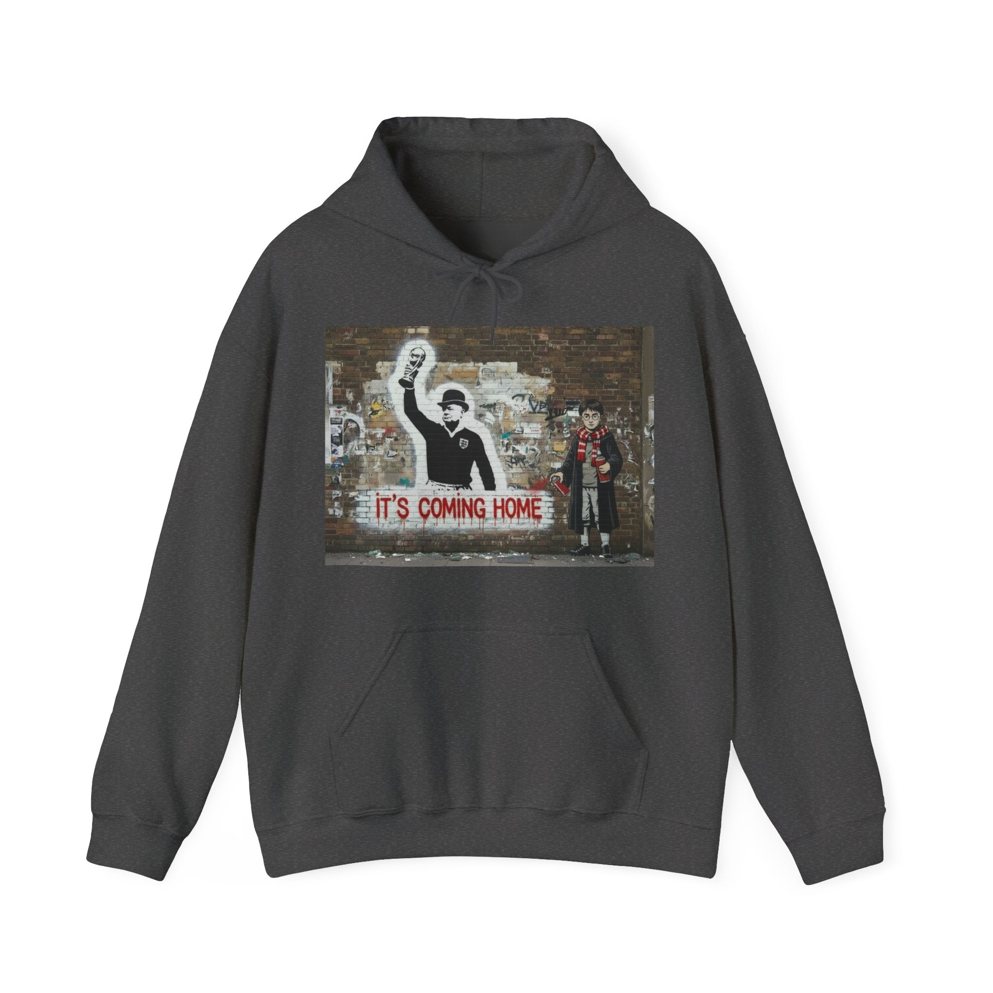 "It's Coming Home" Graphic Hoodie – Street Art Football Sweatshirt