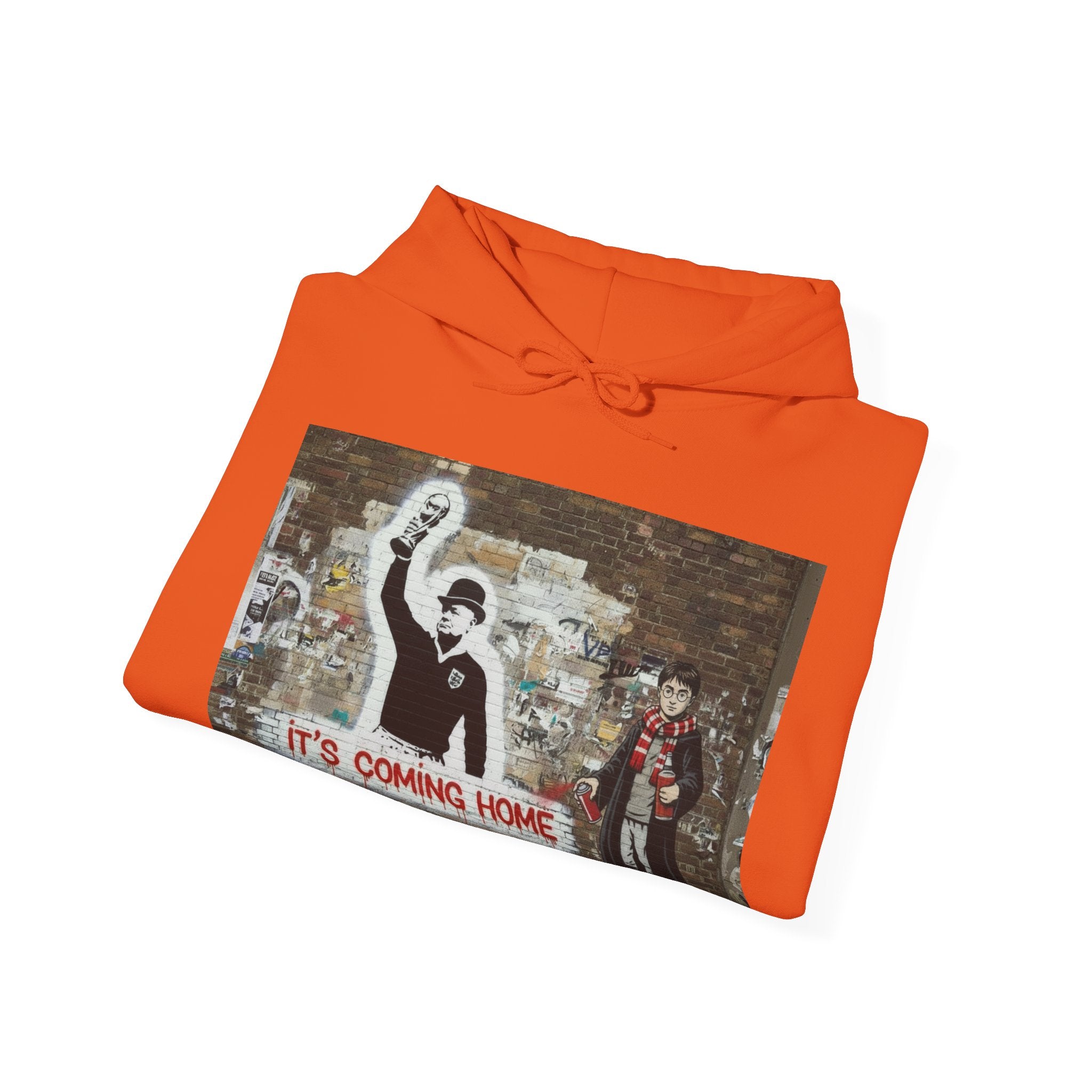 "It's Coming Home" Graphic Hoodie – Street Art Football Sweatshirt