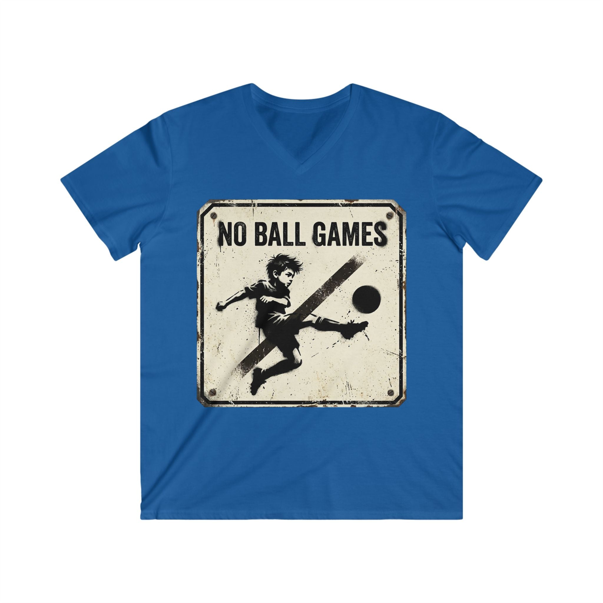 T-Shirt — Vintage "No Ball Games" Graphic Tee