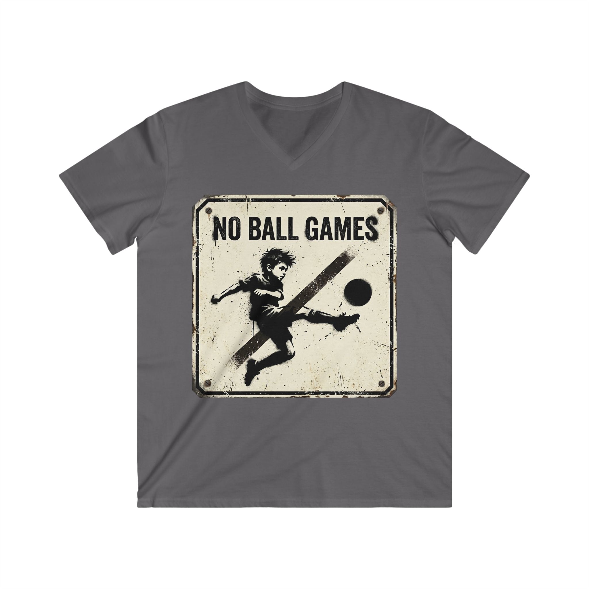 T-Shirt — Vintage "No Ball Games" Graphic Tee