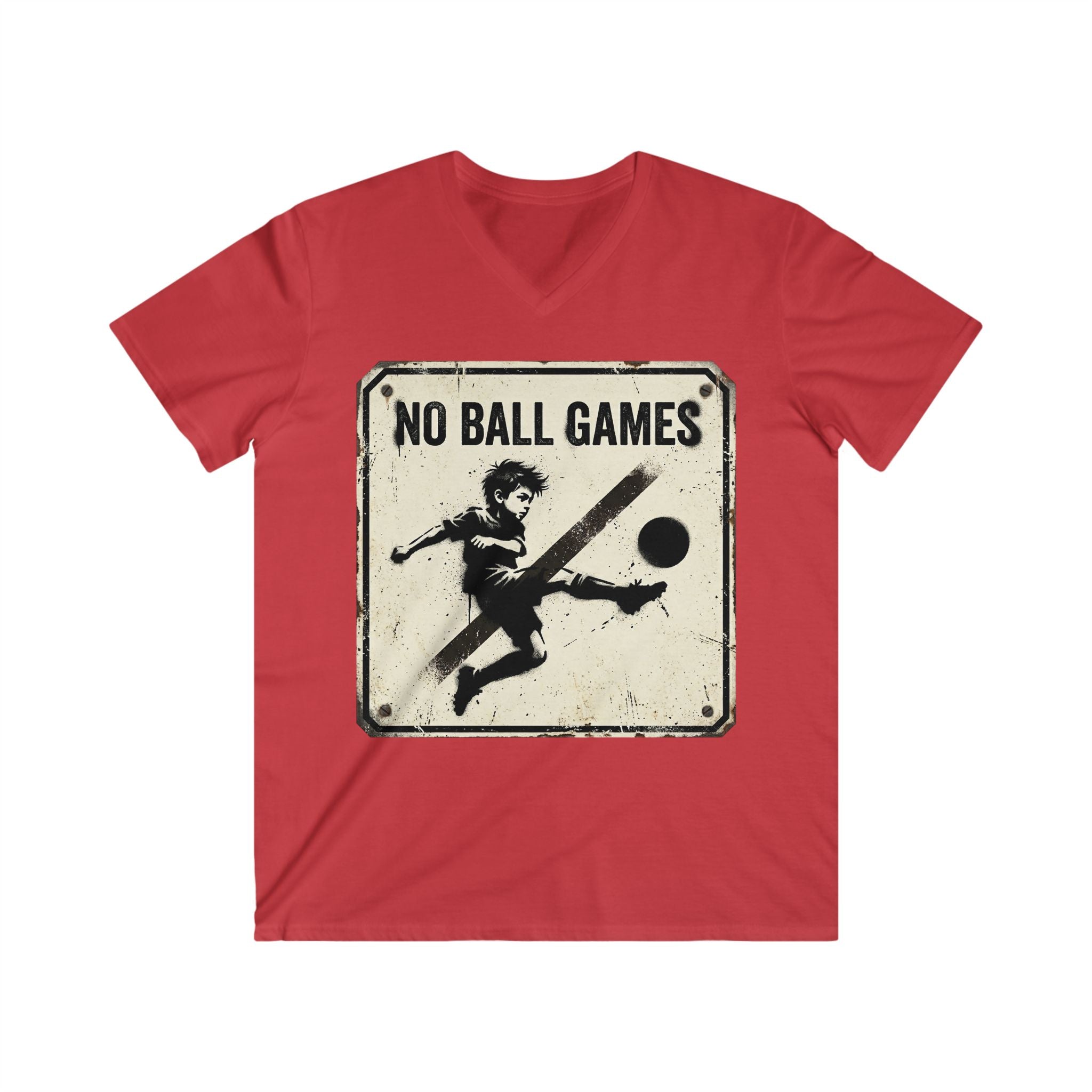 T-Shirt — Vintage "No Ball Games" Graphic Tee