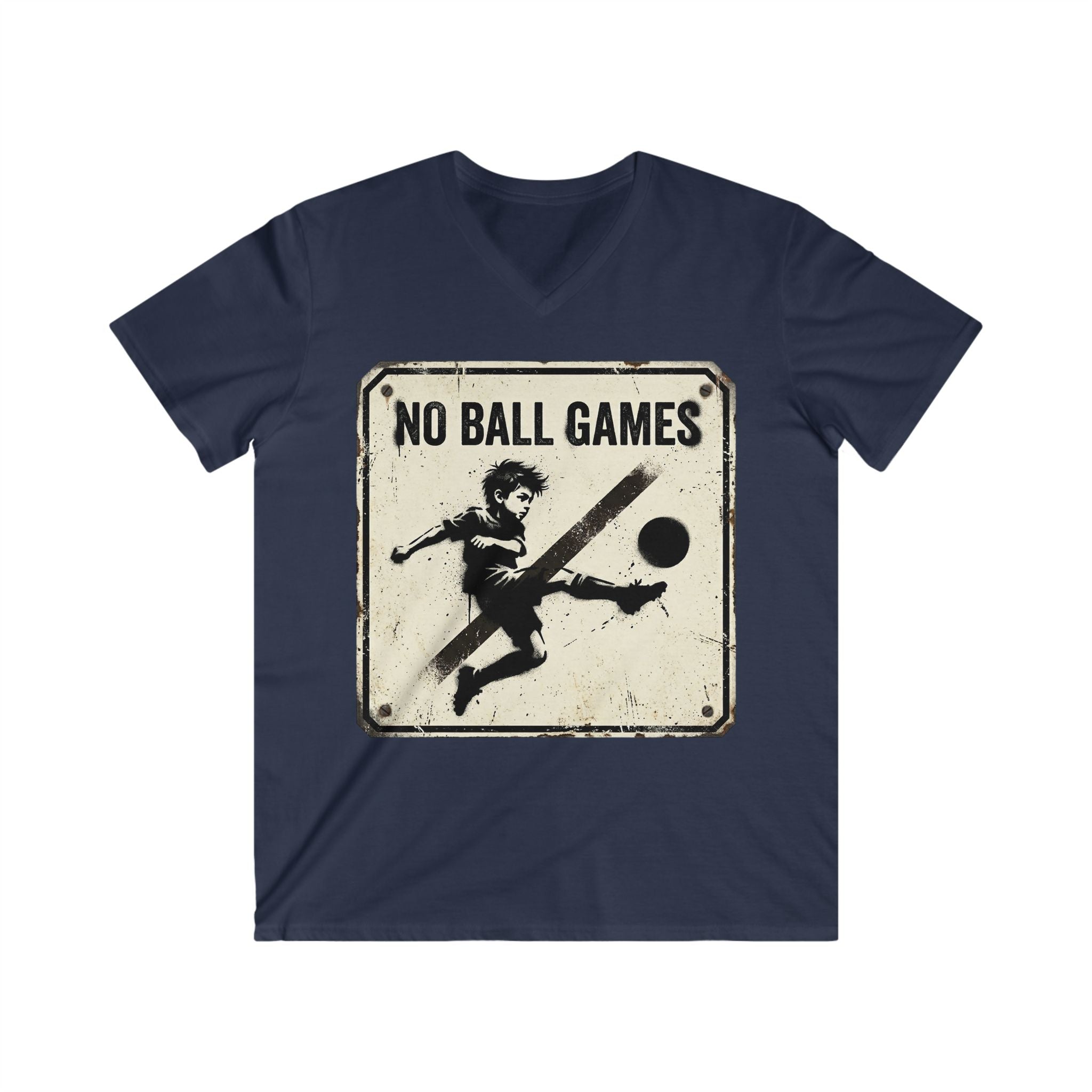 T-Shirt — Vintage "No Ball Games" Graphic Tee