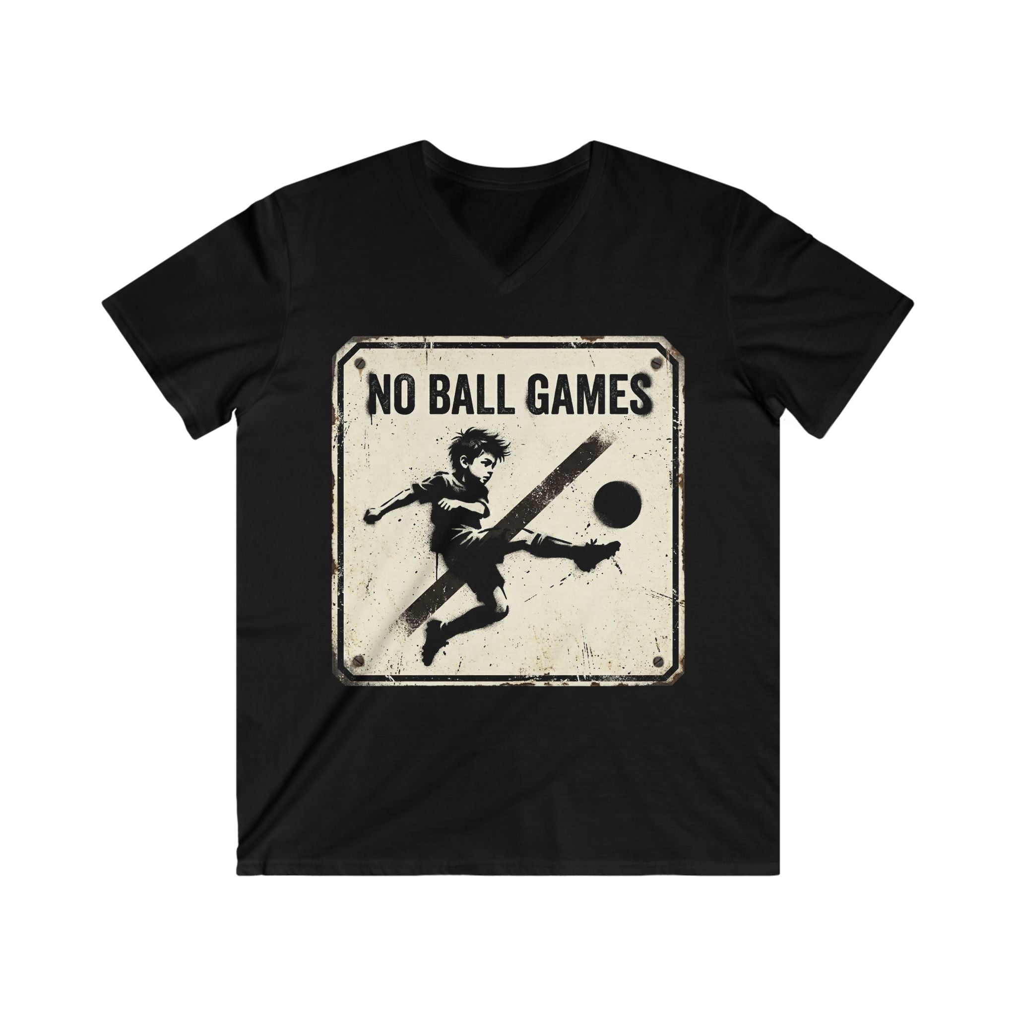 T-Shirt — Vintage "No Ball Games" Graphic Tee