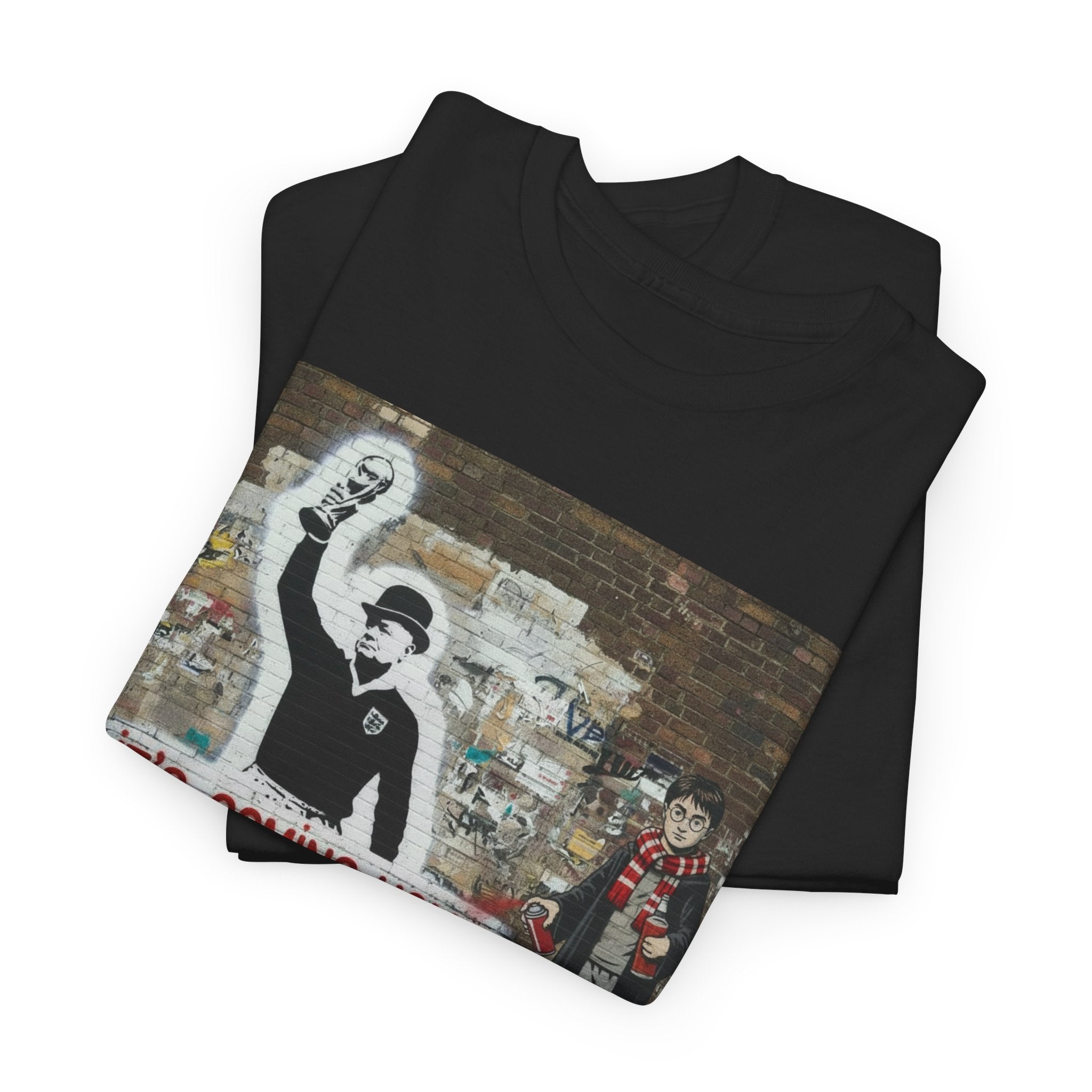 'It's Coming Home' Street Art Football Fan Tee