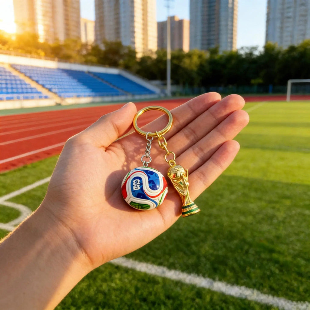 Stylish 2026 World Cup Football Pendant Keychain - the Mighty Cup! This Unique, Collectible Souvenir Is Exquisitely Designed with High - Quality, Durable Material. Eye - Catching and Attractive, It'S a Versatile Gift for Both Men and Women.