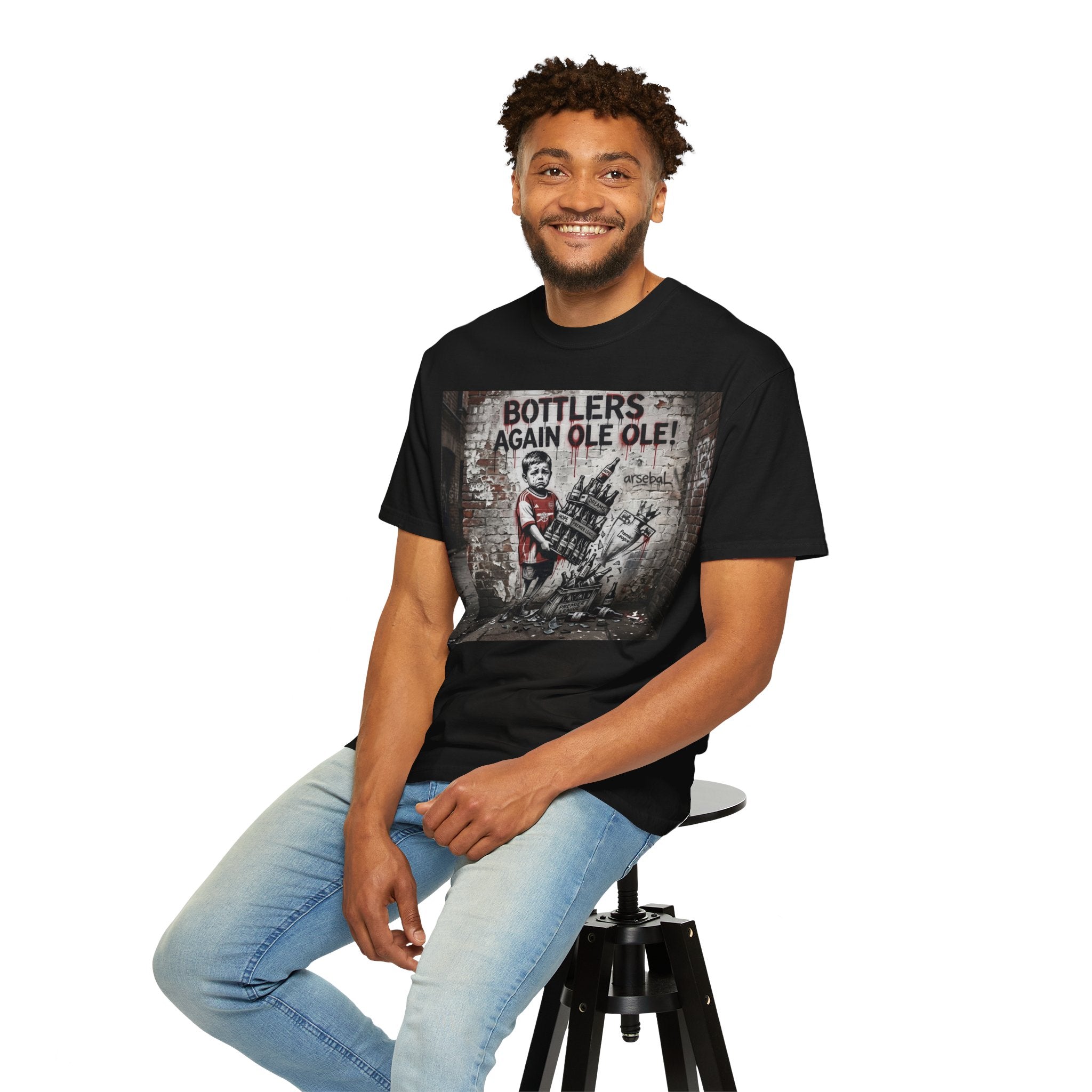T-Shirt — 'Bottlers Again Ole Ole!' Vintage Street Art Graphic Tee