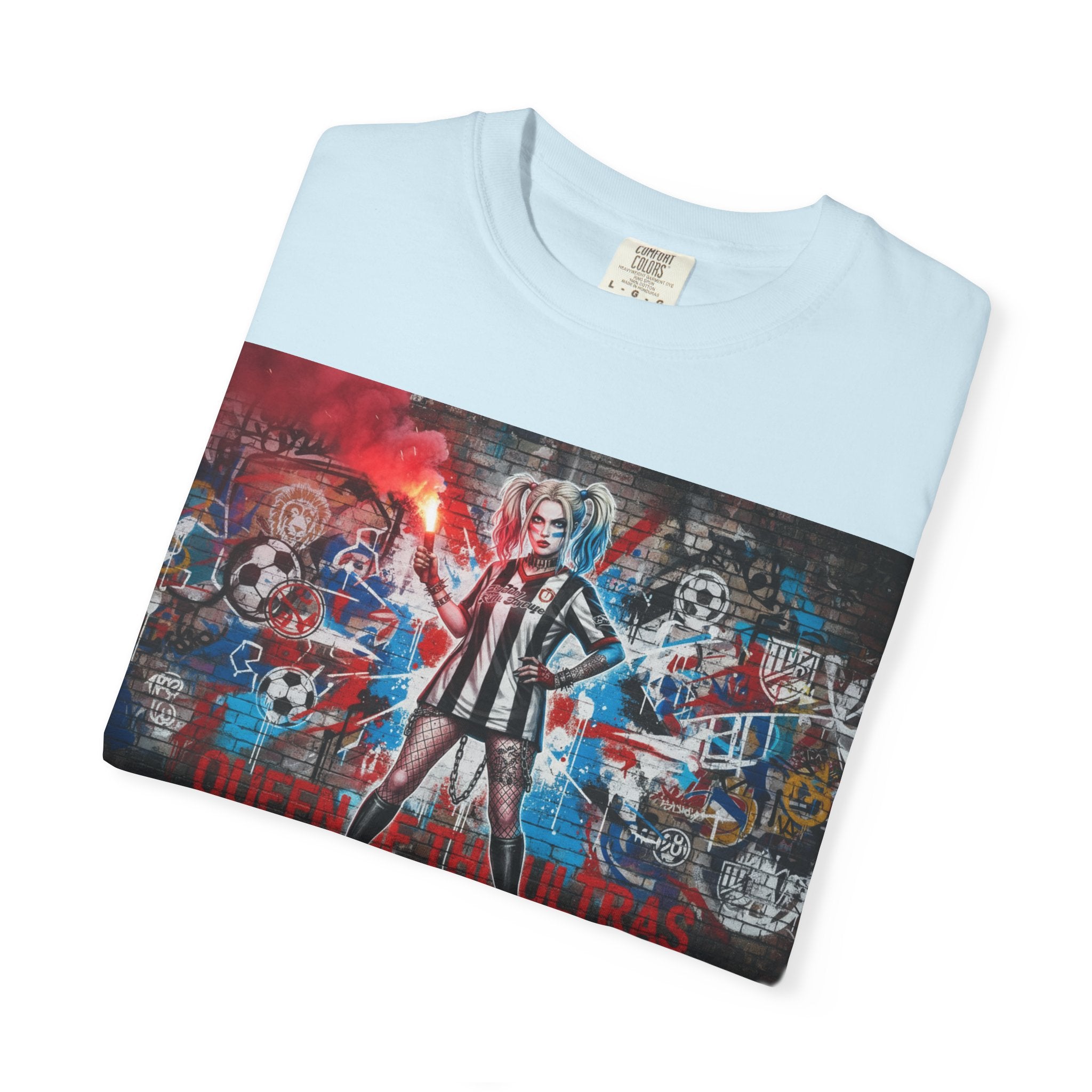 Soccer Ultras Graffiti T-Shirt — 'Queens of the Ultras' Fan Tee
