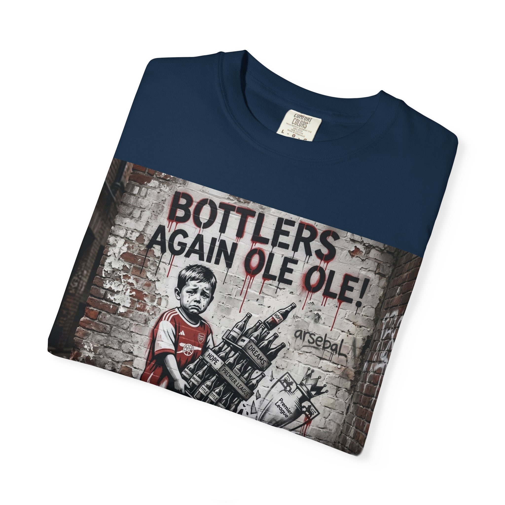 T-Shirt — 'Bottlers Again Ole Ole!' Vintage Street Art Graphic Tee