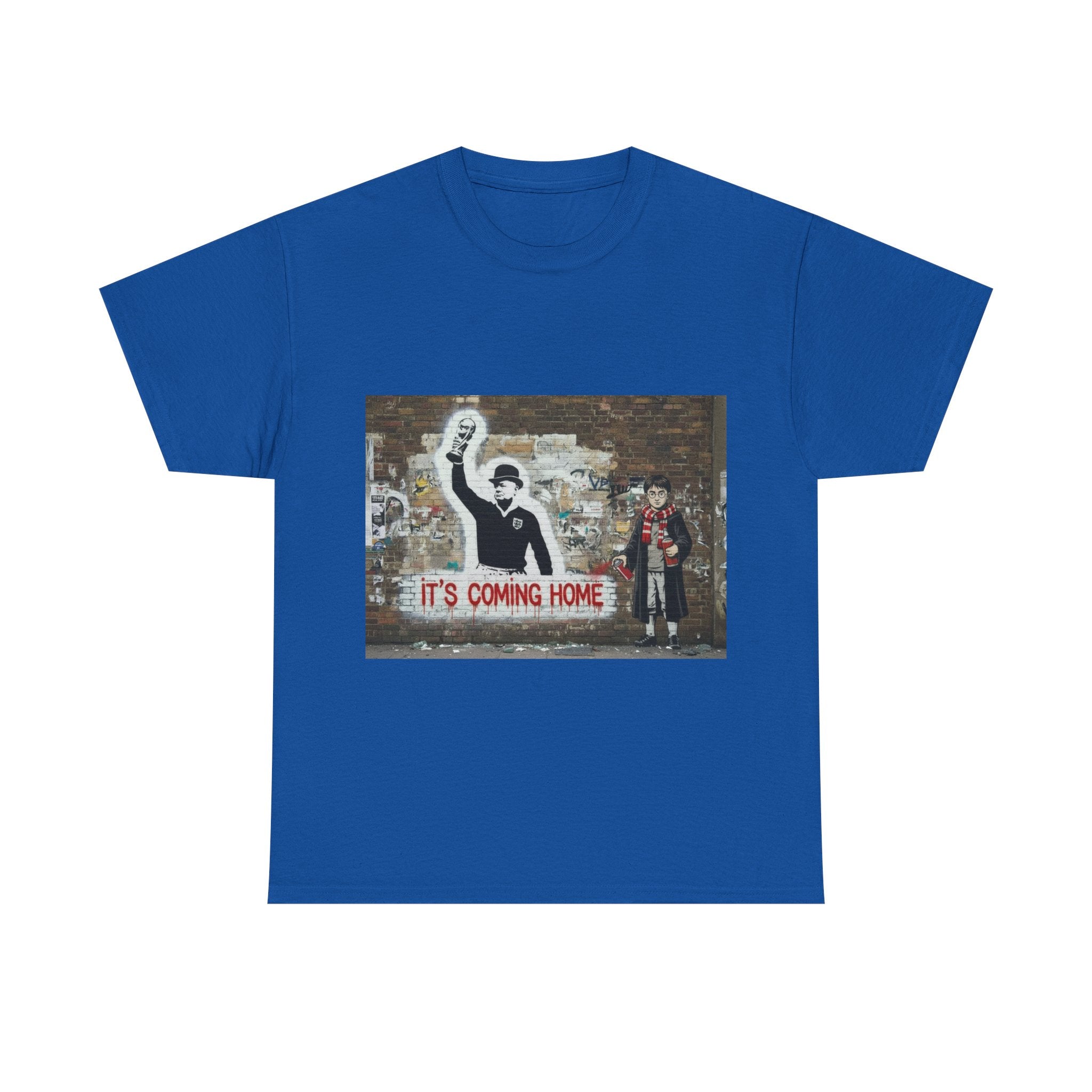 'It's Coming Home' Street Art Football Fan Tee