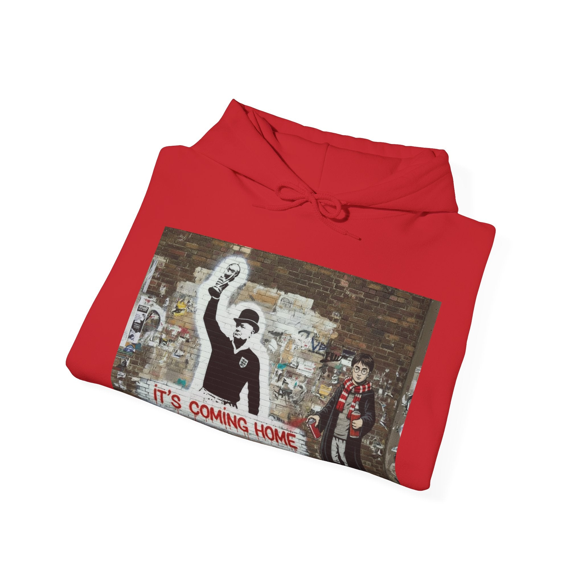 "It's Coming Home" Graphic Hoodie – Street Art Football Sweatshirt