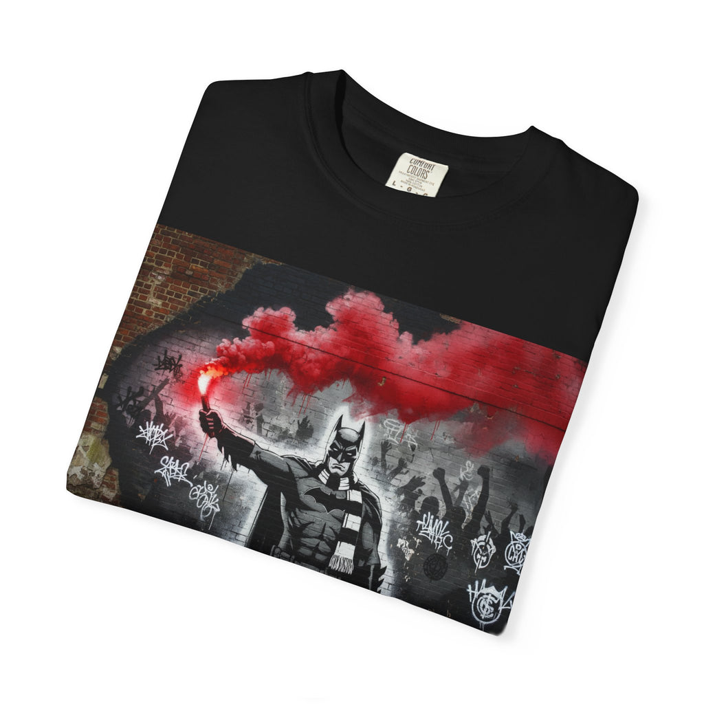 Batman Graffiti T-Shirt – Red Smoke Street Art Tee